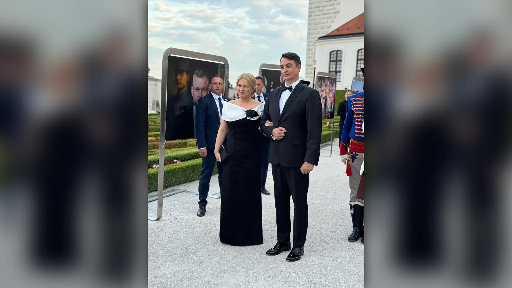 Zuzana Čaputová a Juraj Rizman na recepcii