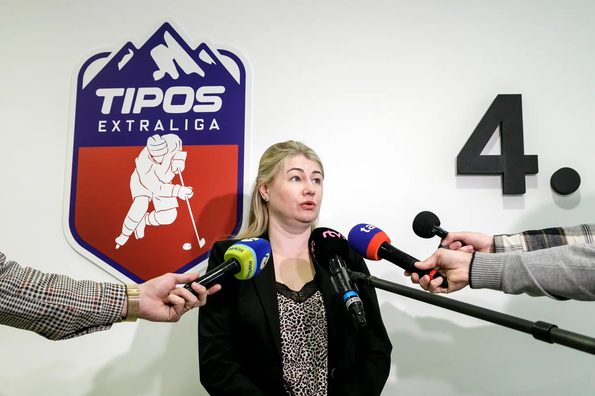  Aneta Büdiová počas stretnutia s novinármi 12. mája 2023