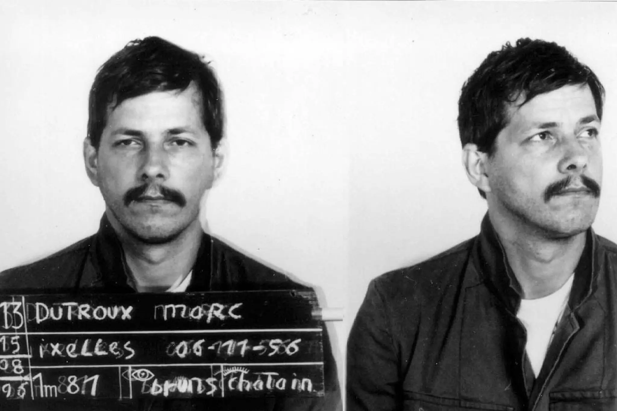 Marc Dutroux na policajnej snímke z roku 1990.
