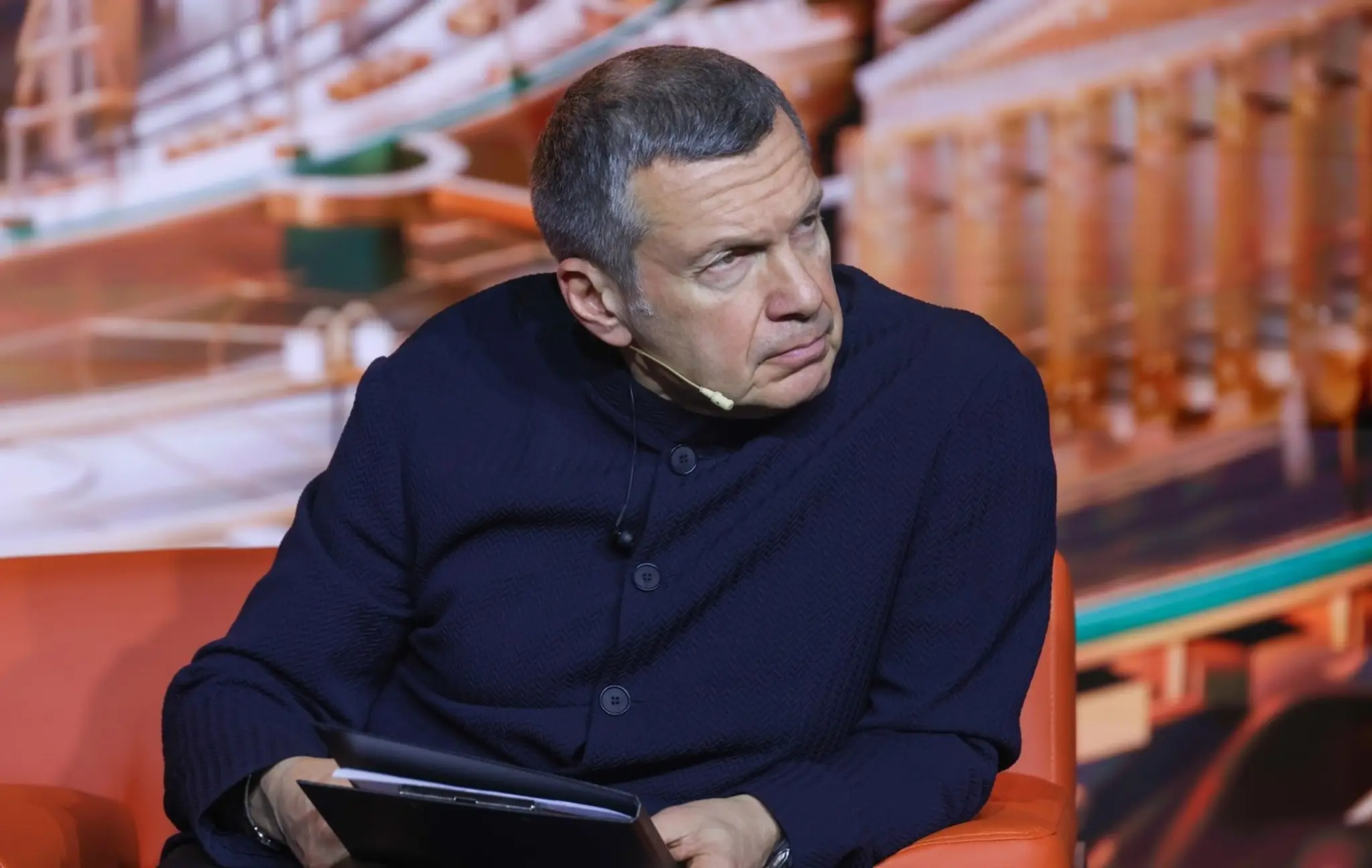 Ruský moderátor Vladimir Solovjov.