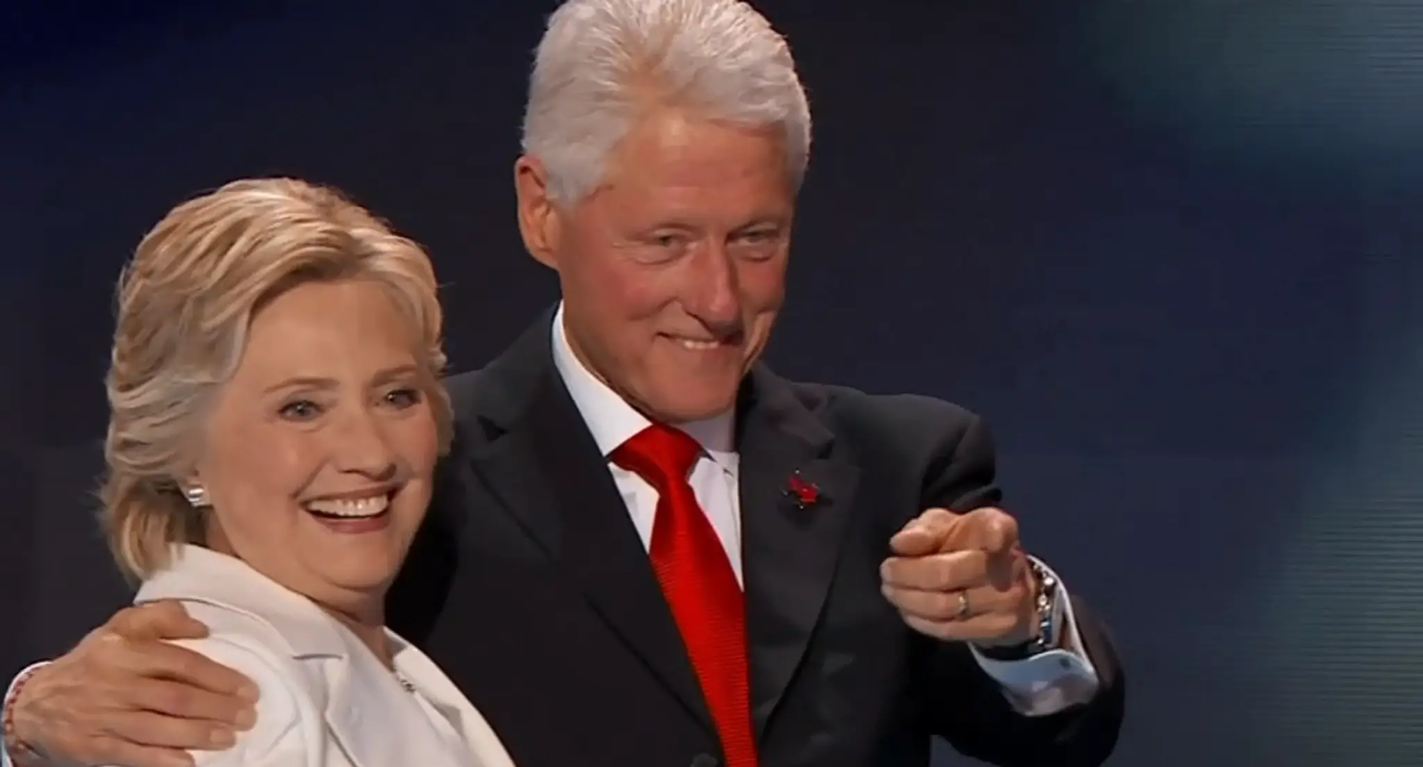 Hillary Clintonová s manželom 