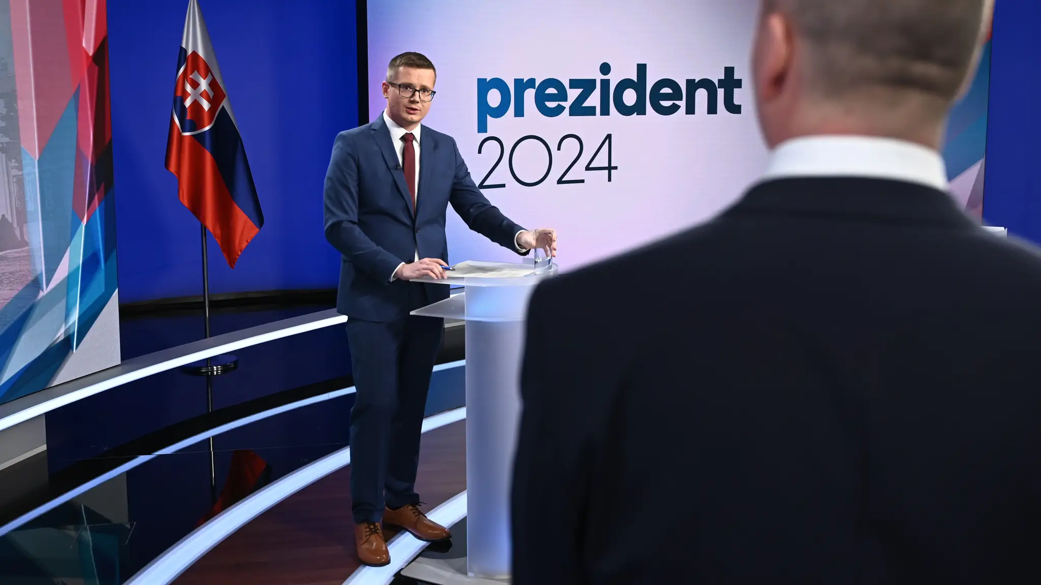 Krisztián Forró v prvej predvolebnej diskusii.