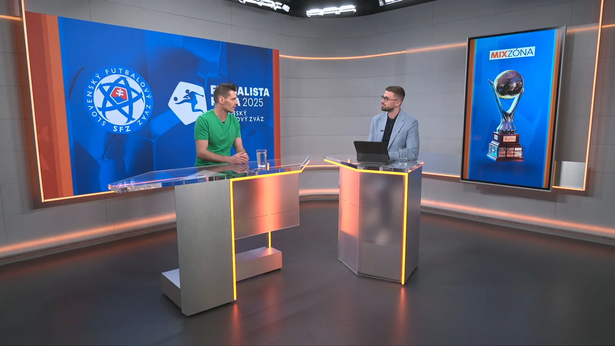 Marián Tomčák v štúdiu TN live.