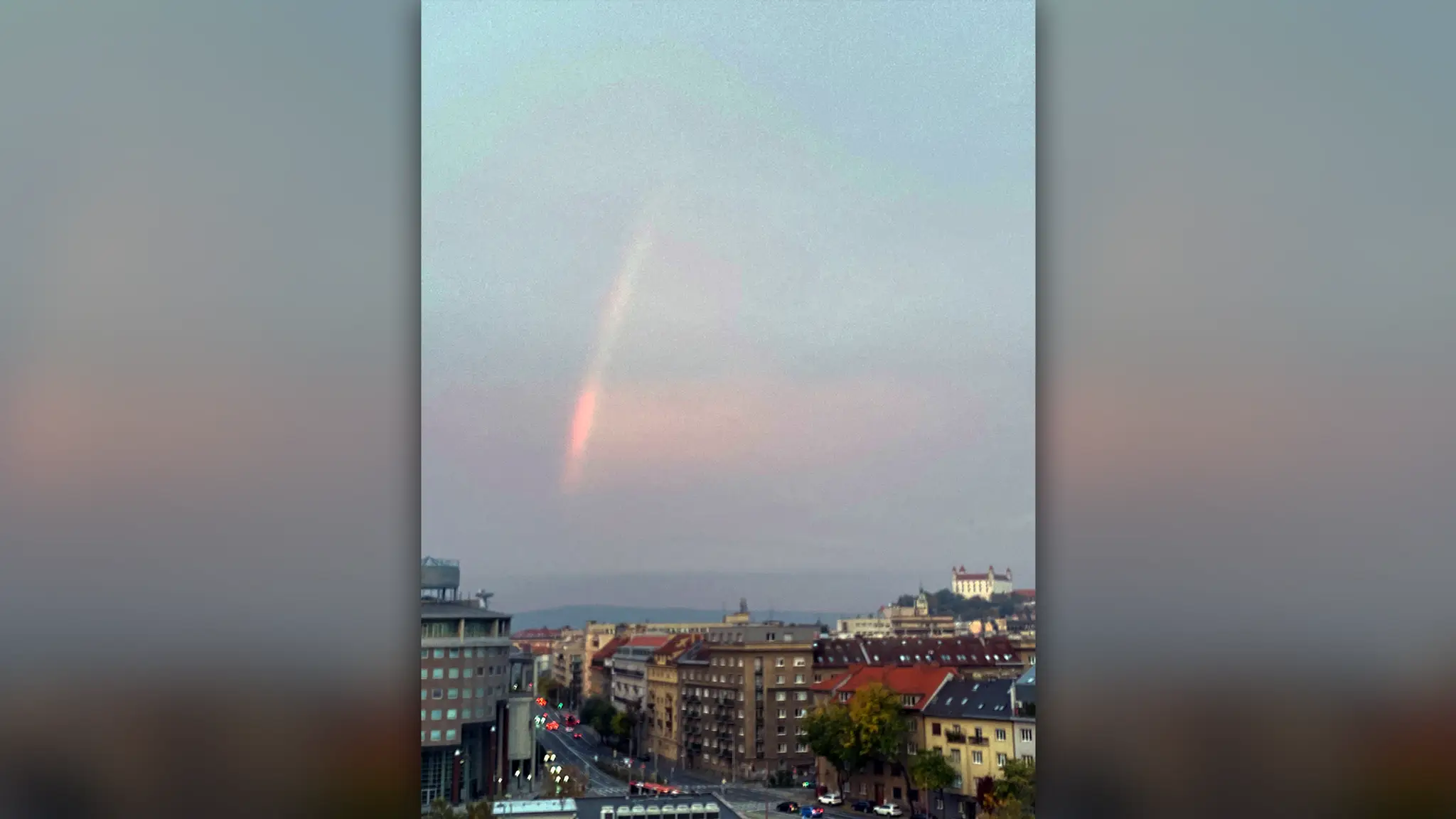 Zaujímavý jav nad Bratislavou.