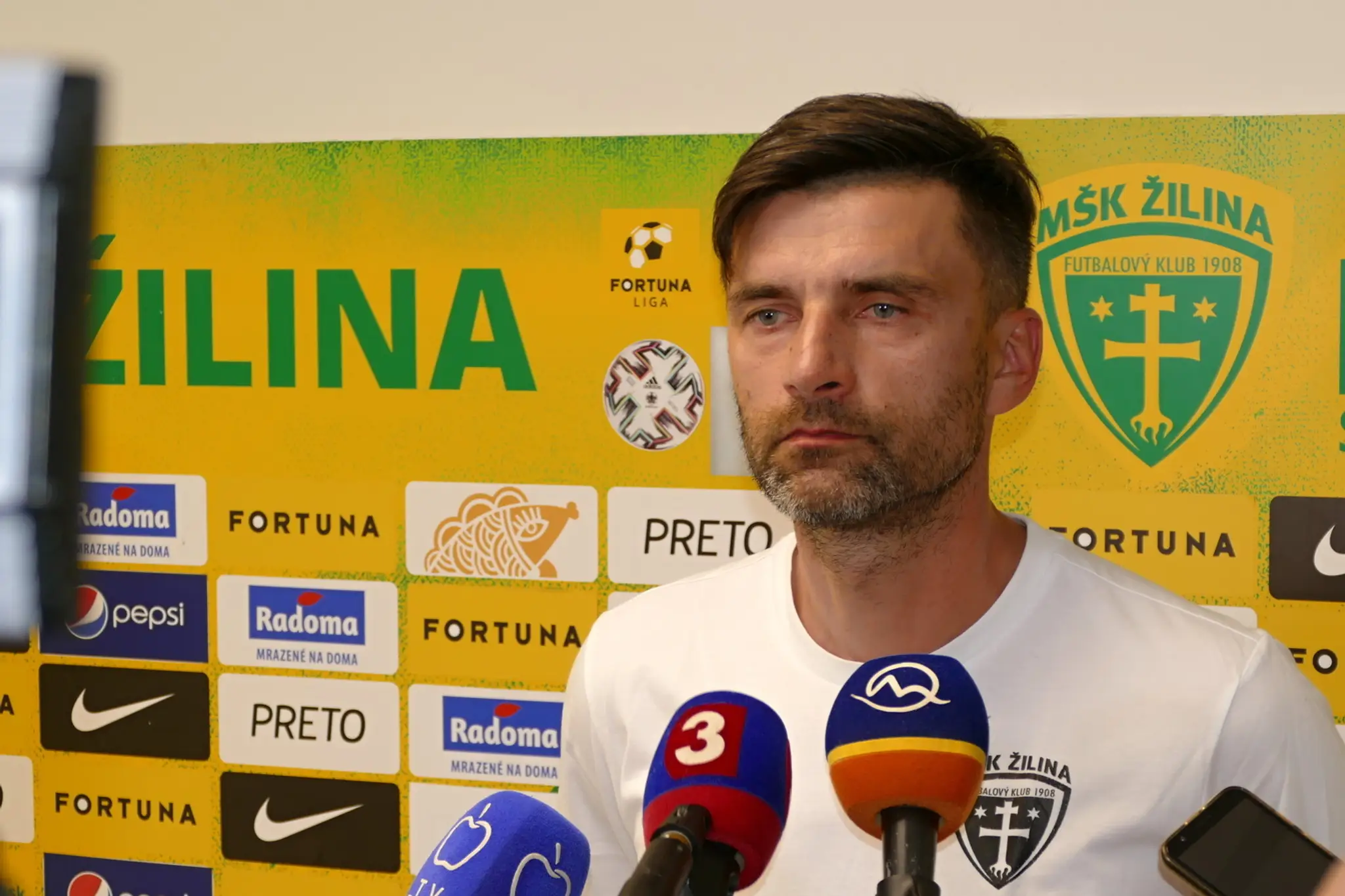 Tréner MŠK Žilina Pavol Staňo.