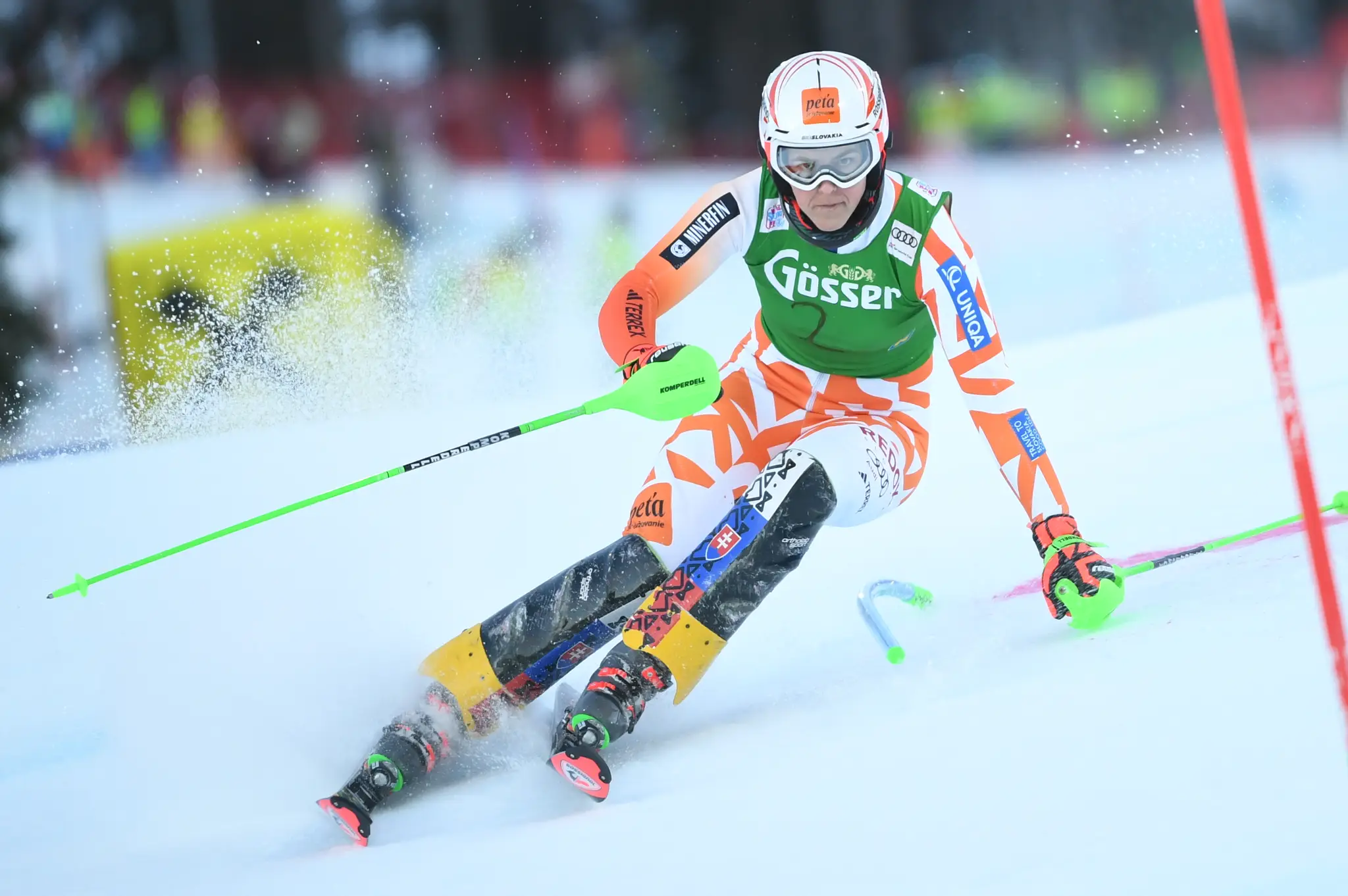 Petra Vlhová počas prvého kola