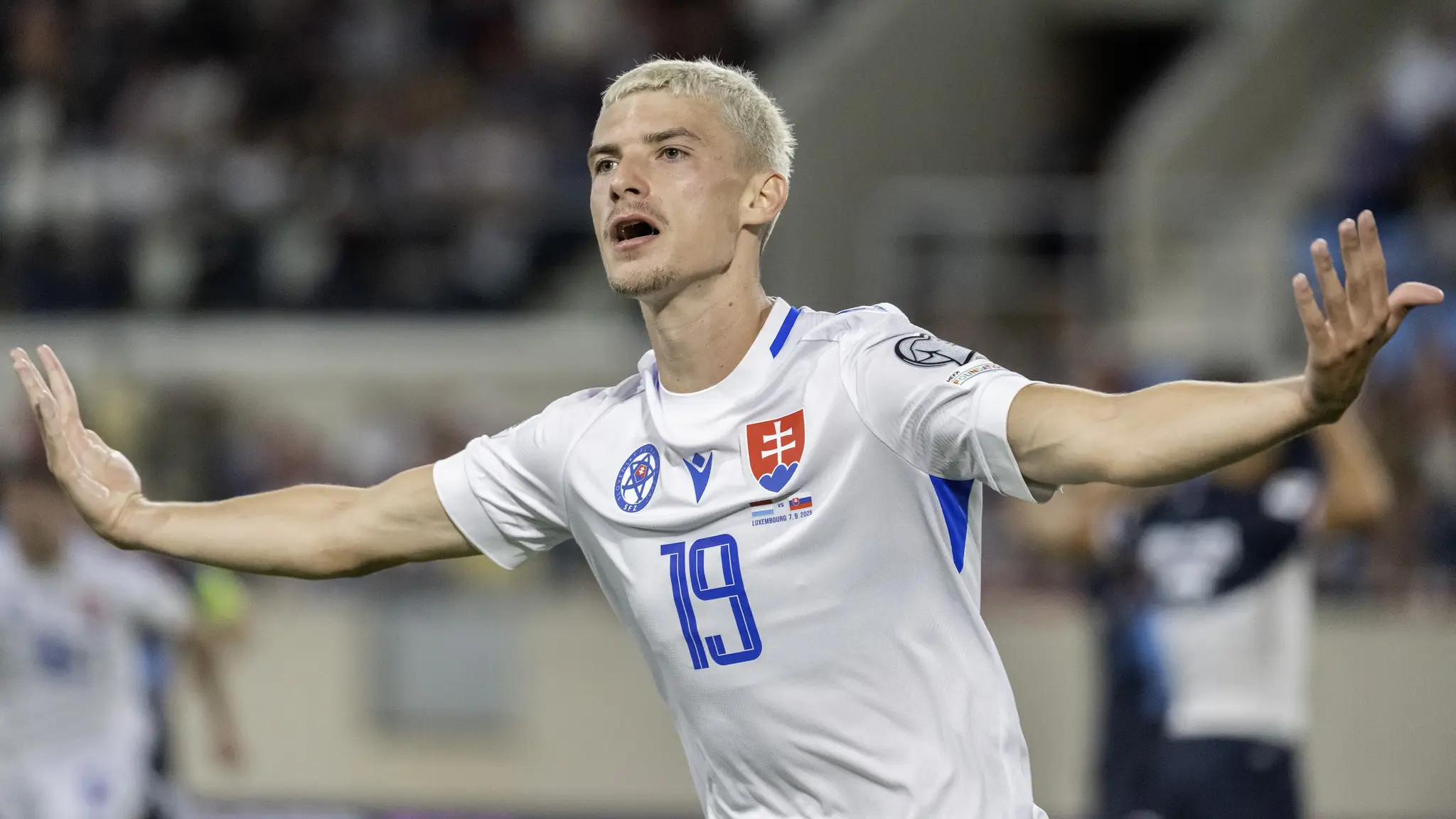 Tomáš Rigo v zápase proti Luxembursku