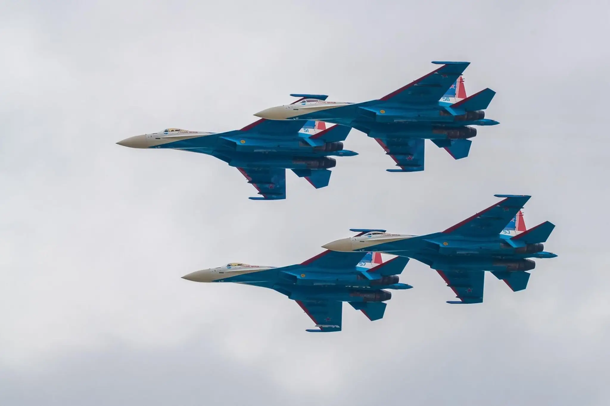 Stíhačky Su-35.