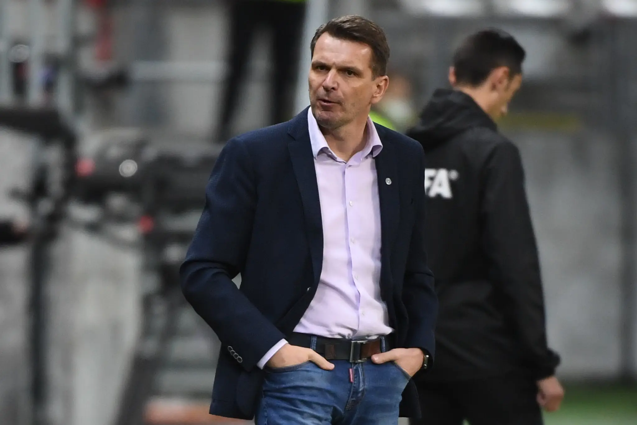 Tréner slovenskej futbalovej reprezentácie Štefan Tarkovič.