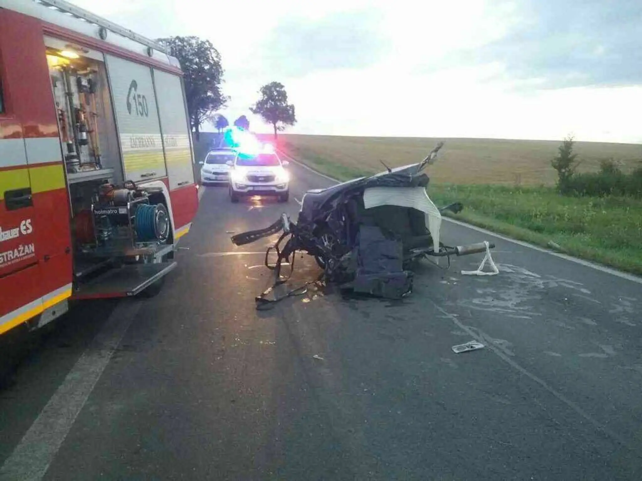 Nehoda auta so 4 ľuďmi pri Spišskej Belej