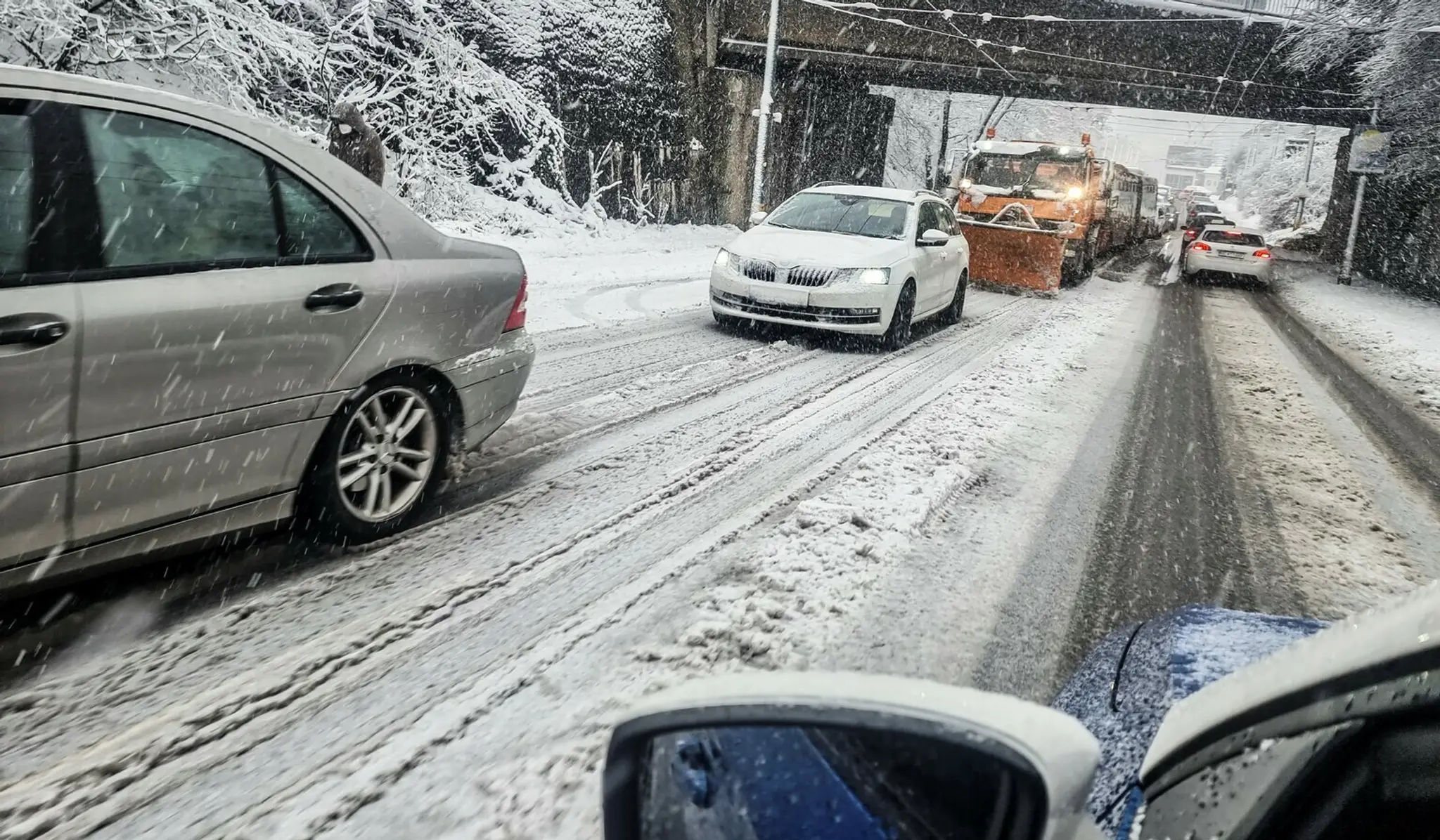 Takto to vyzeralo dnes na bratislavských Kramároch.