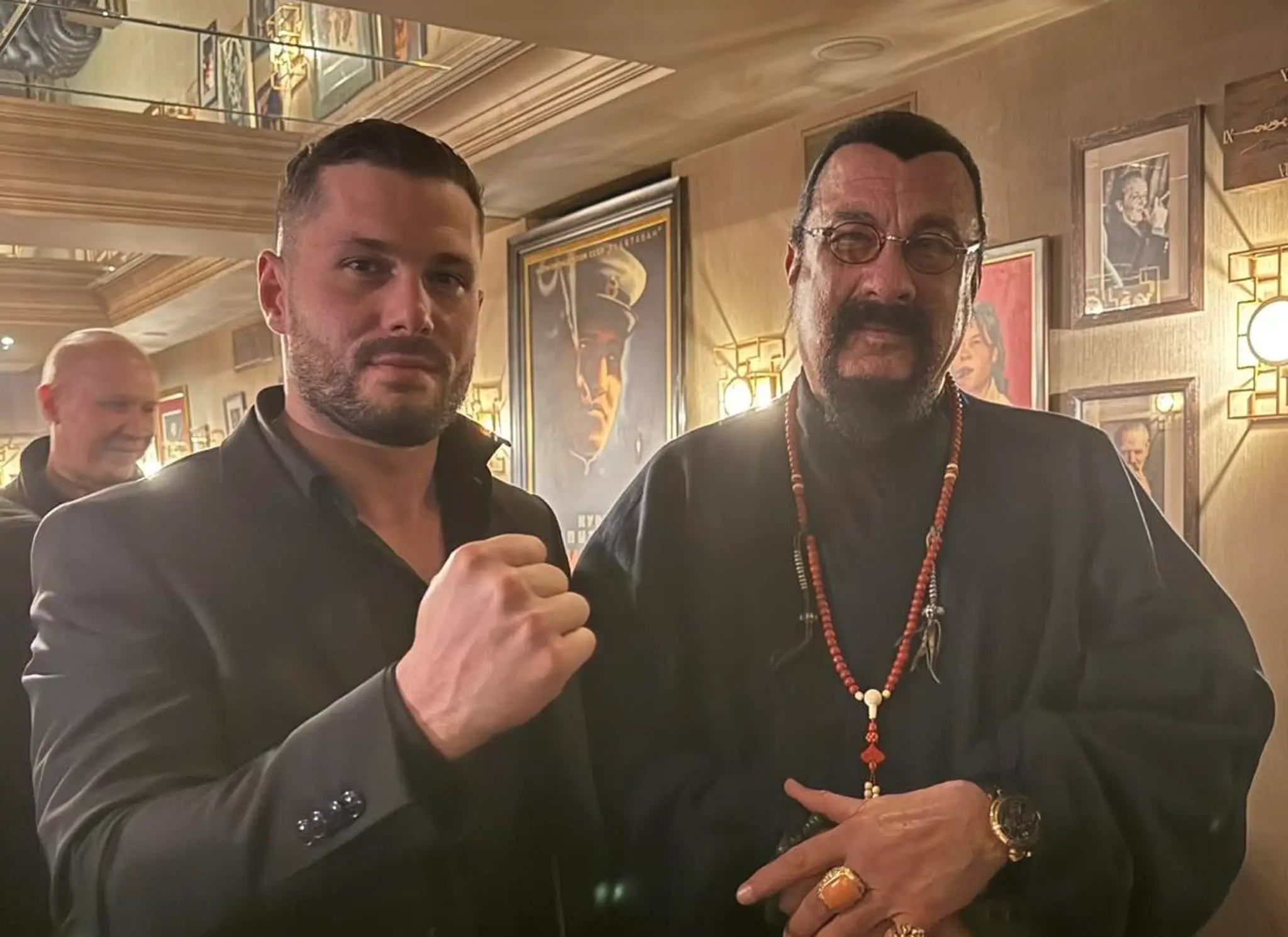 Richard Glück sa v Moskve stretol aj s americkým hercom Stevenom Seagalom.