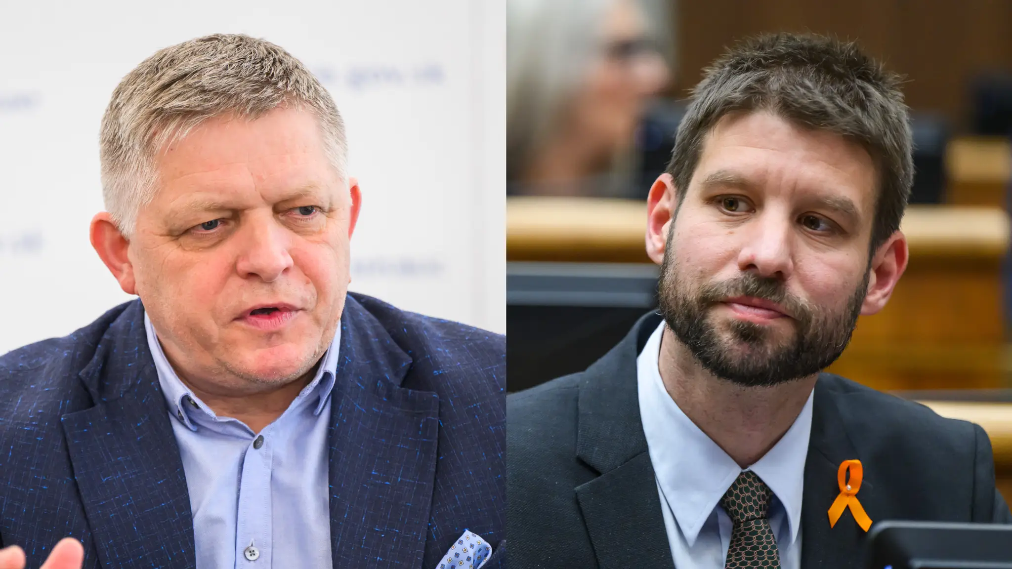 Robert Fico a Michal Šimečka