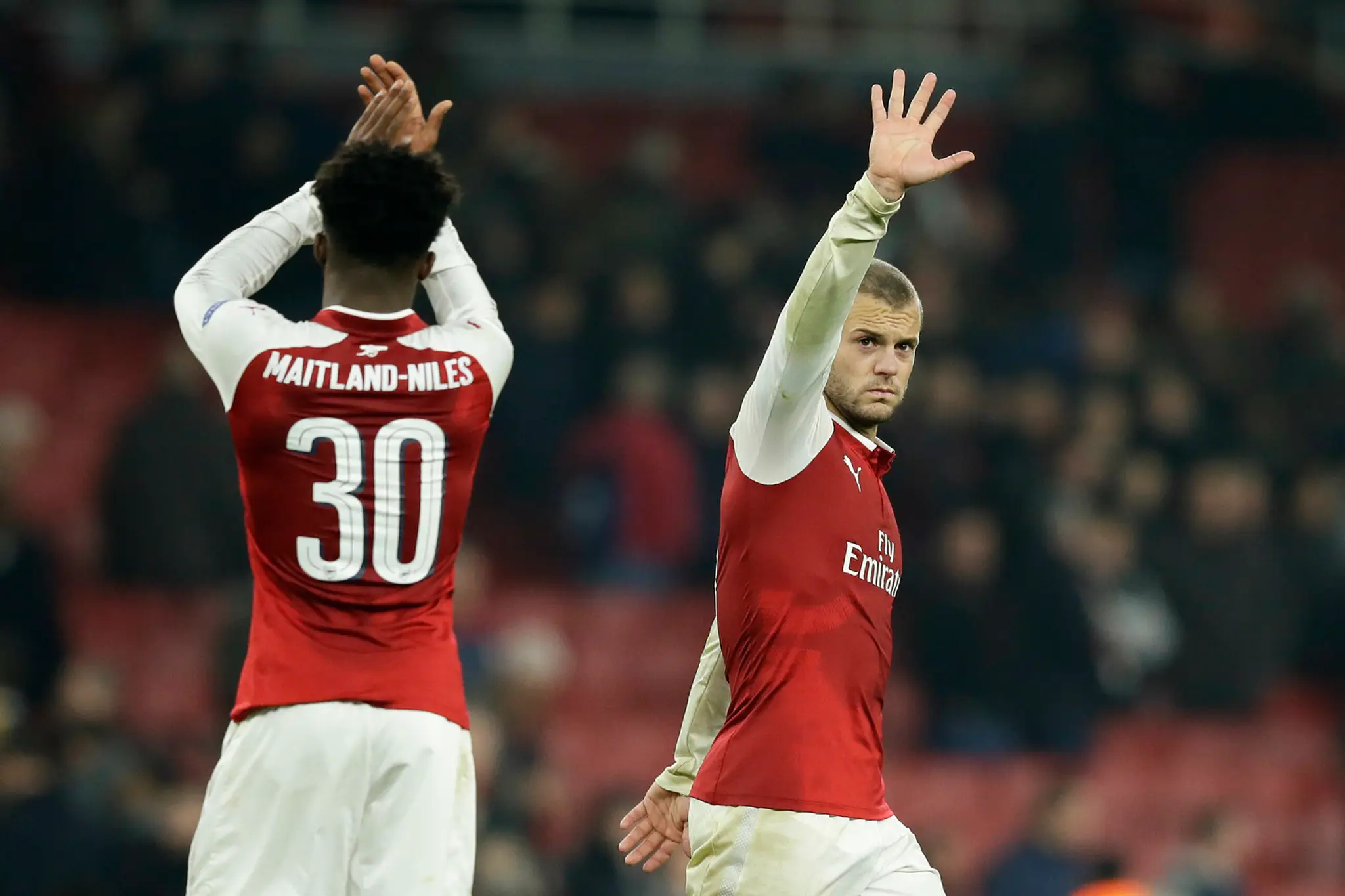Jack Wilshere (vpravo) na archívnej snímke.