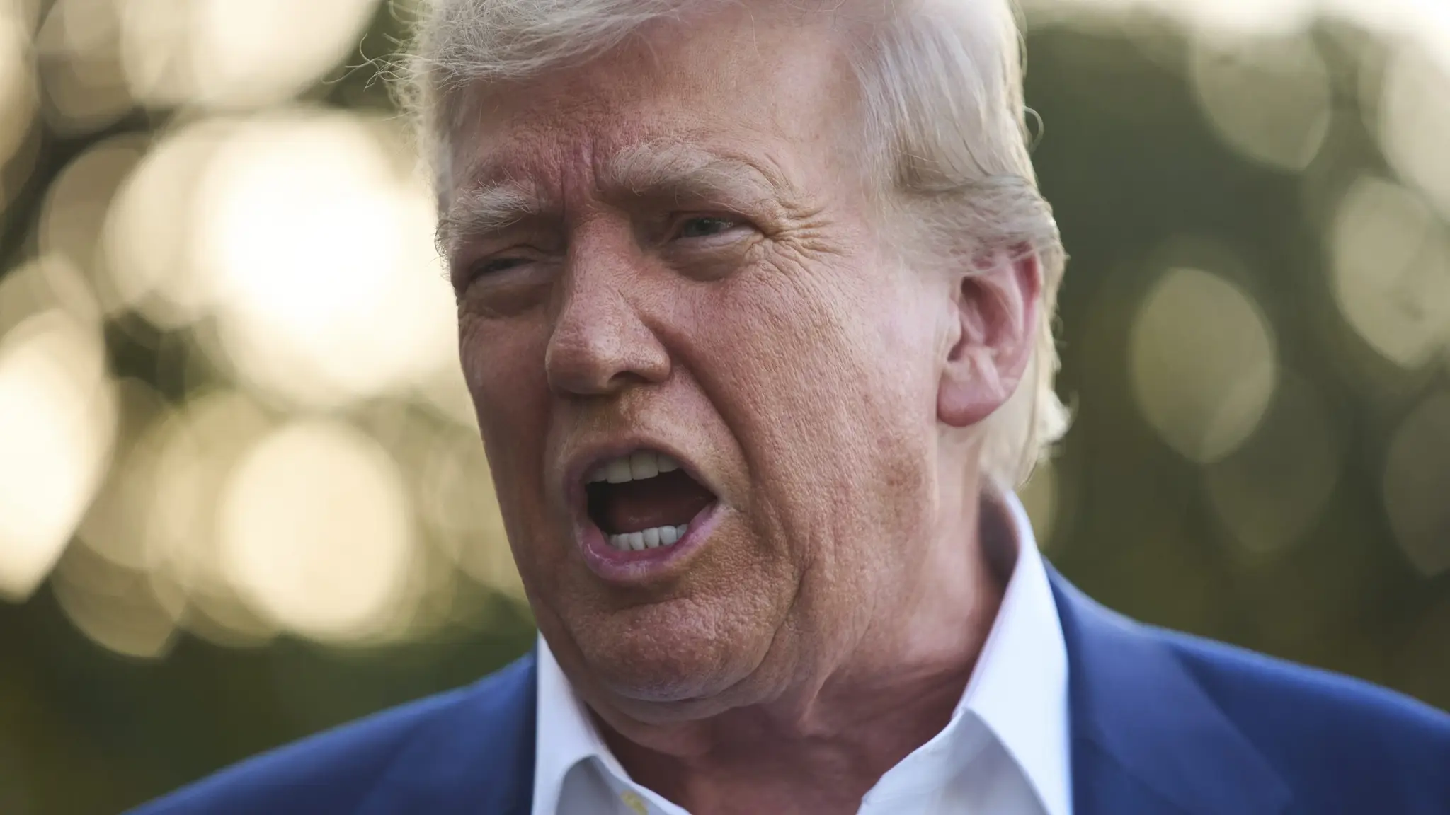 Donald Trump na tlačovej besede