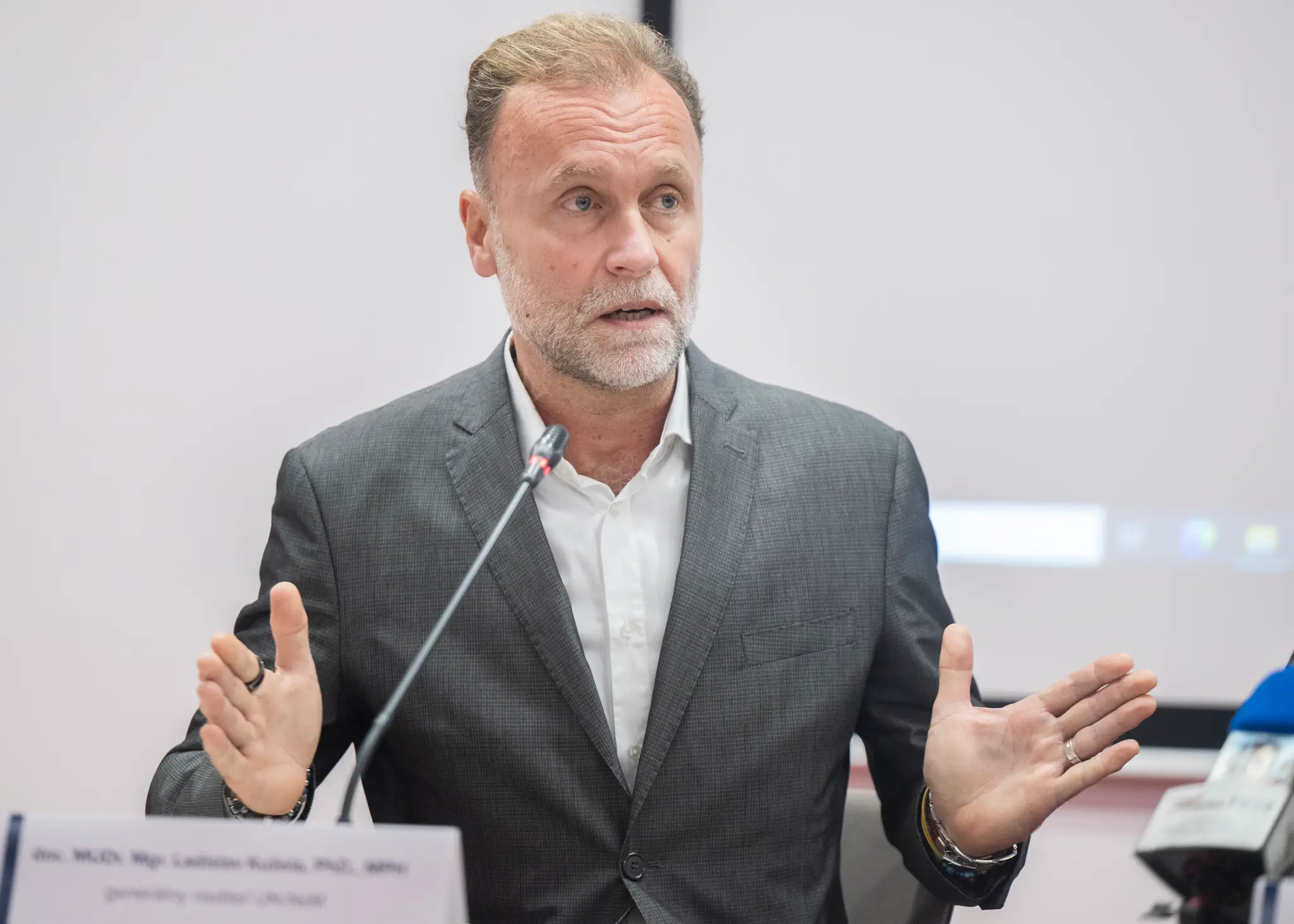 Na snímke generálny riaditeľ Univerzitnej nemocnice - Nemocnica Sv. Michala v Bratislave Ladislav Kužela