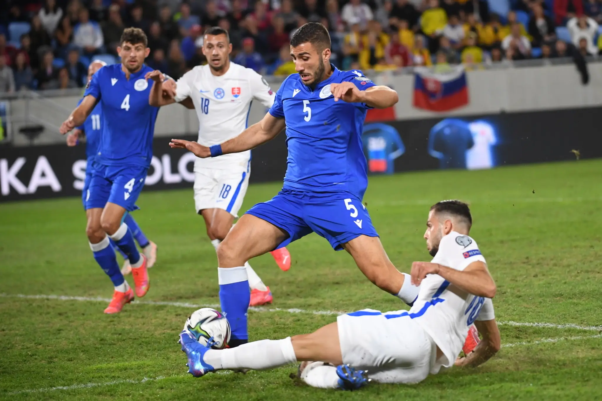 Sníma zo zápasu Slovensko - Cyprus