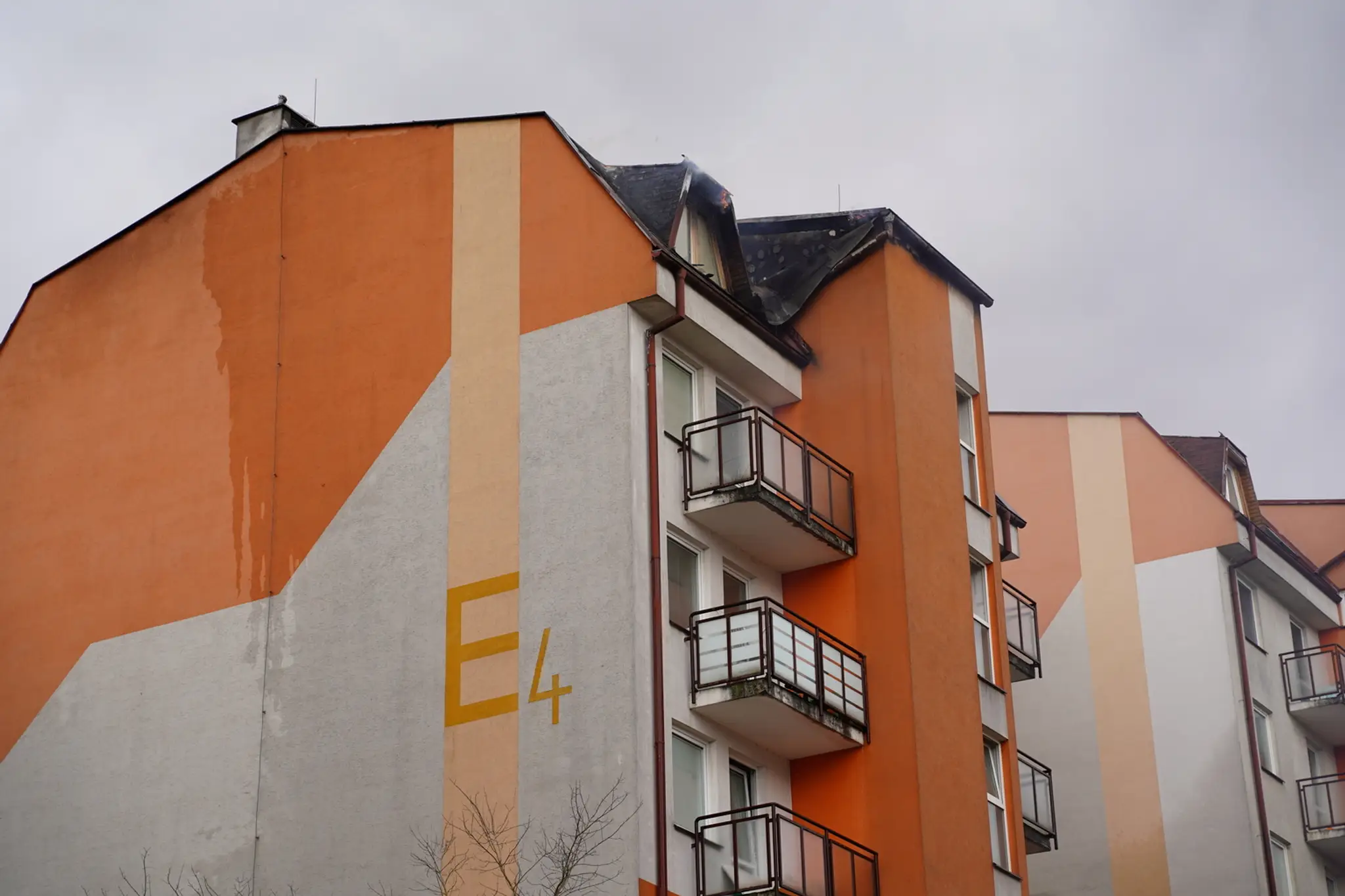 Požiar na sídlisku v Žiline.