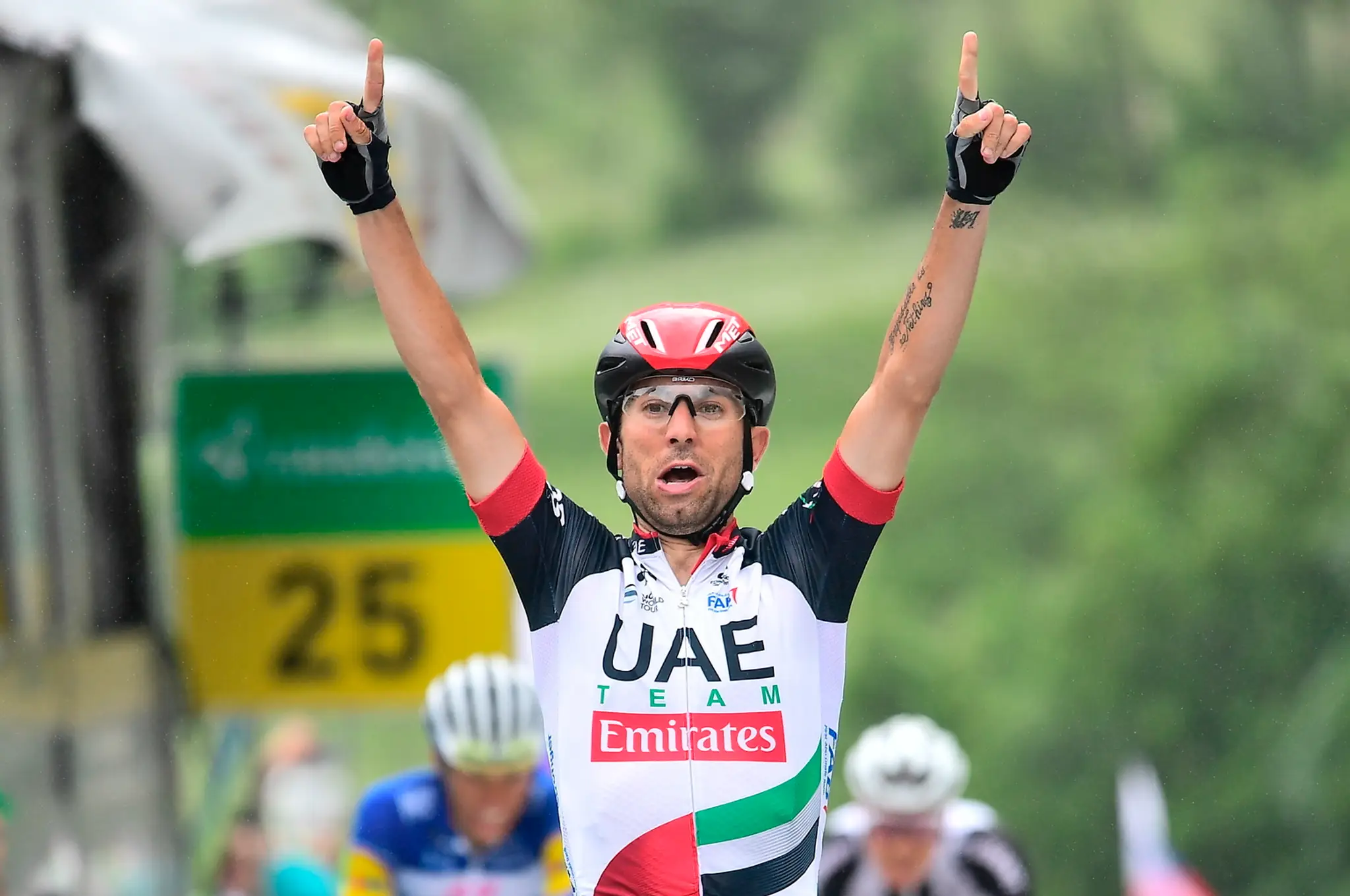 Talian Diego Ulissi sa raduje z triumfu v 5. etape pretekov Okolo Švajčiarska.
