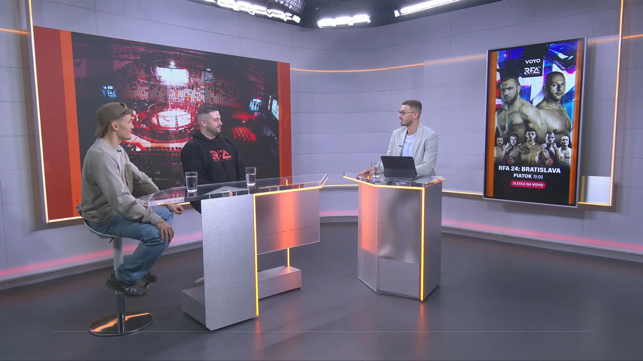 Boris Marhanský a Dávid Šajben v TN live.