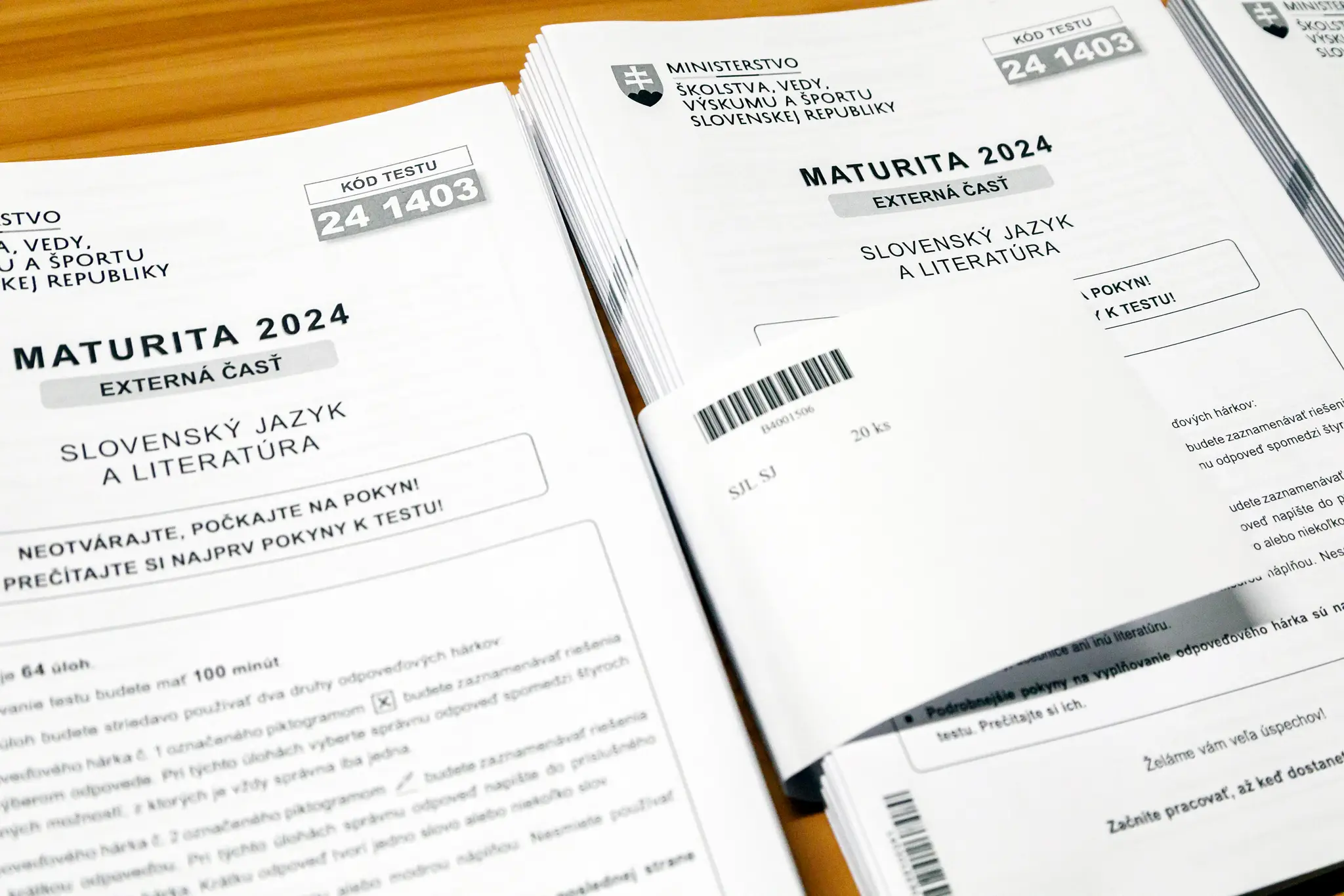 Maturitné testy zo slovenského jazyka a literatúry