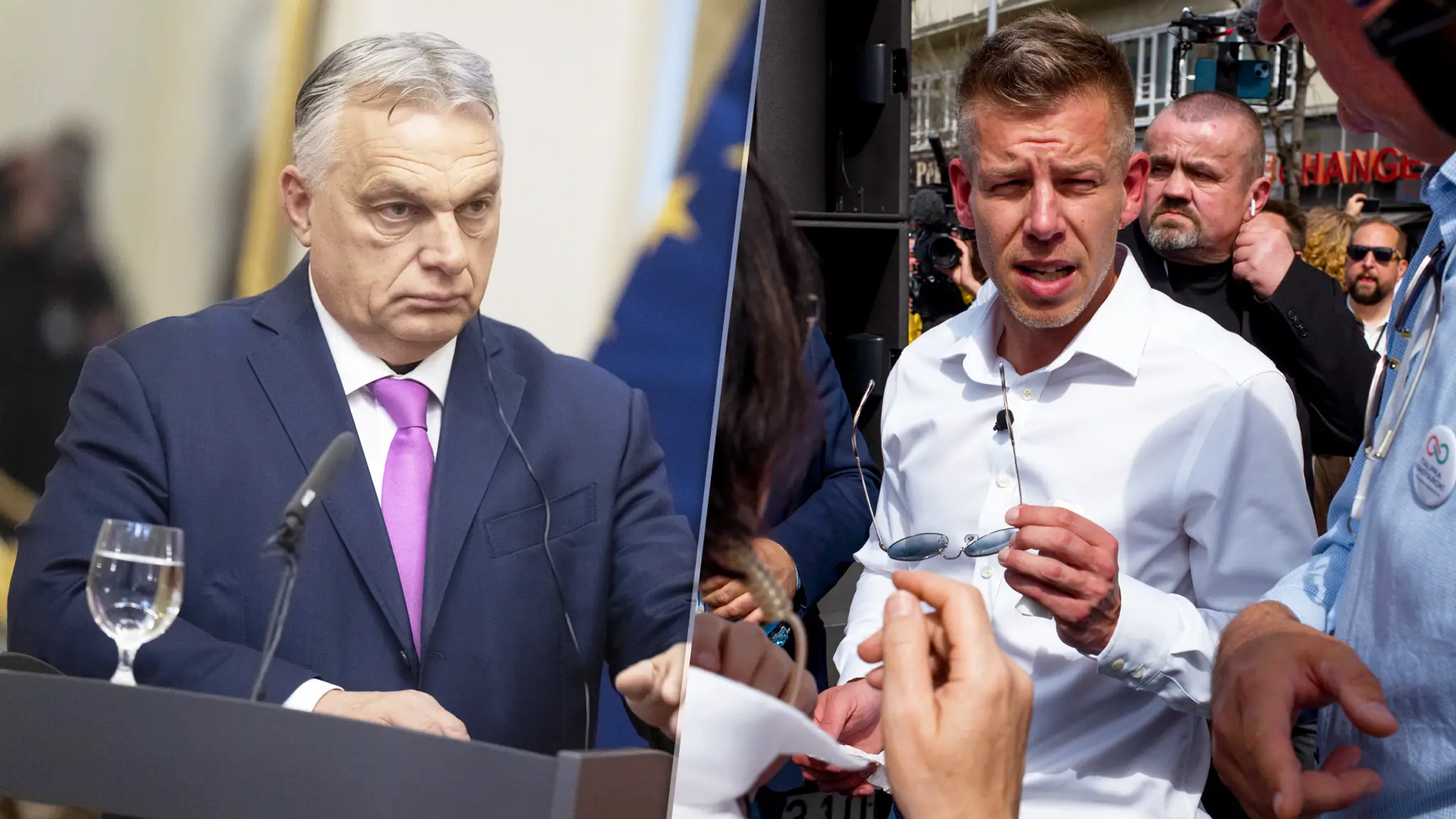 Viktor Orbán a Péter Magyar