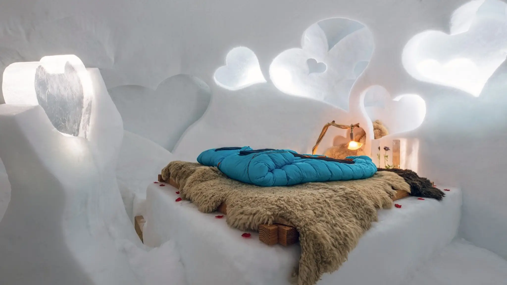 Hotelový reťazec Iglu-Dorf v Alpách.