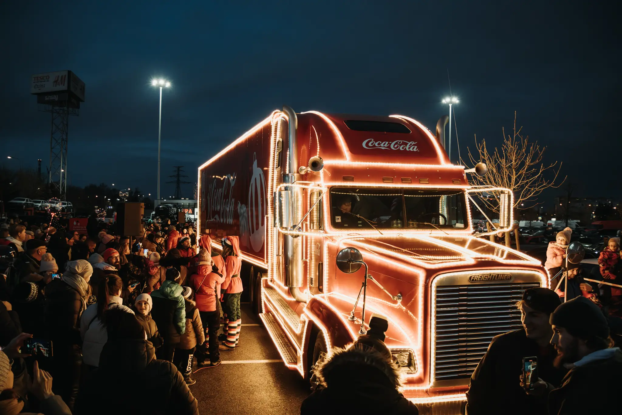 Coca-Cola Vianočný kamión v Bratislave