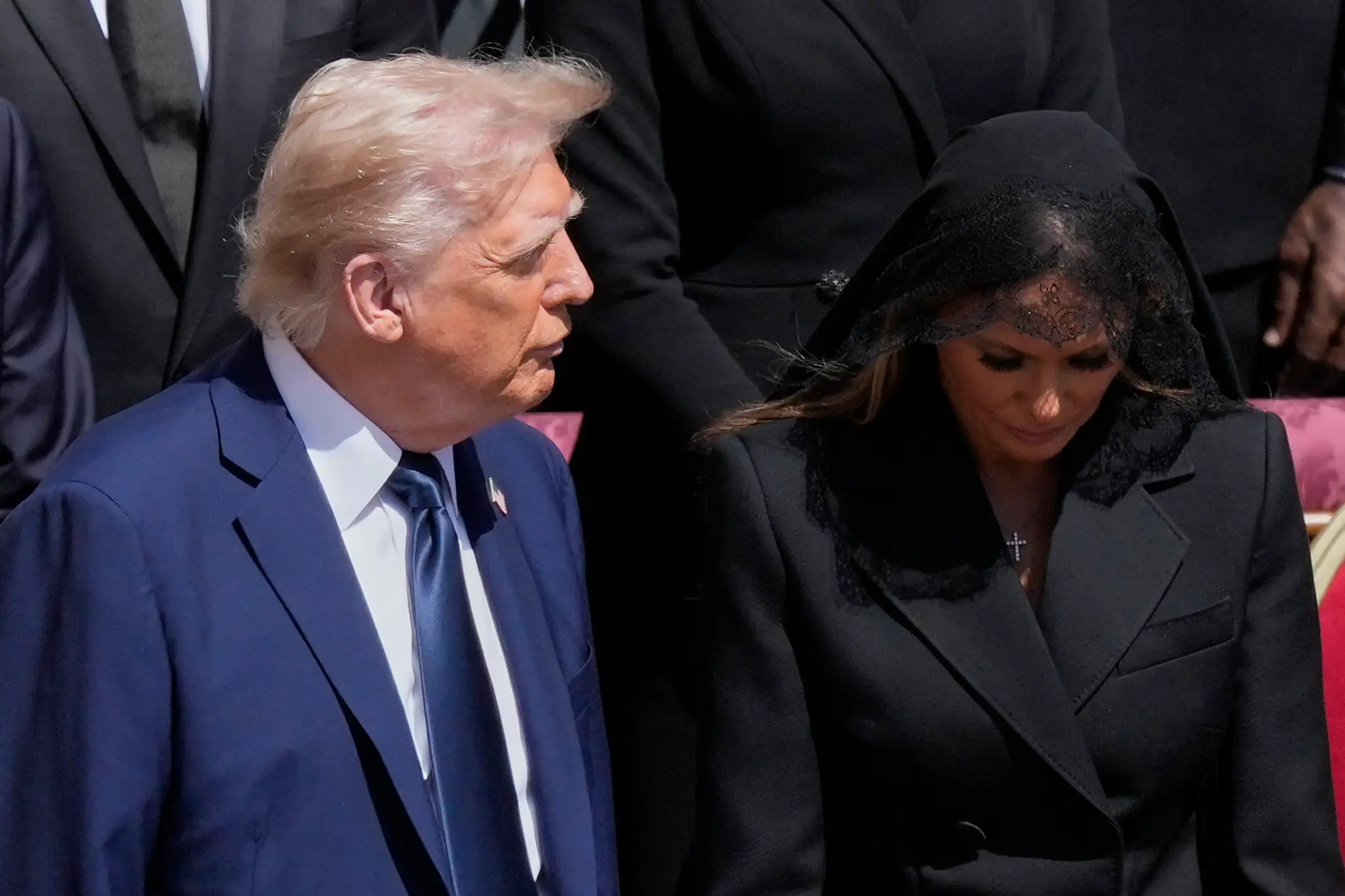 Donald Trump na pohrebe pápeža Františka 