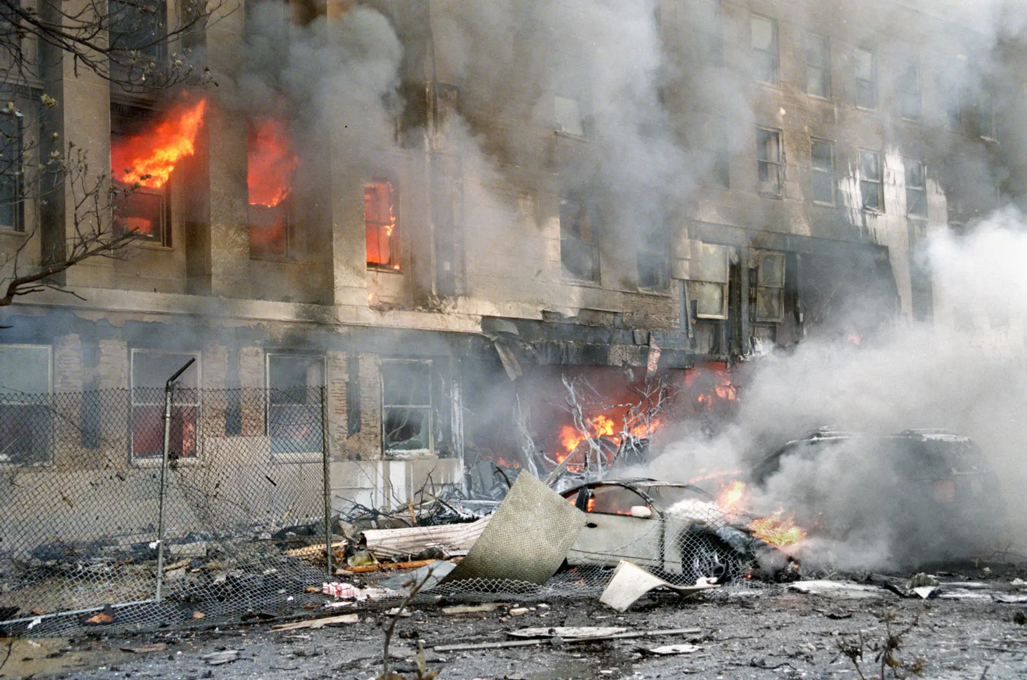 Záber z 11. septembra 2001.
