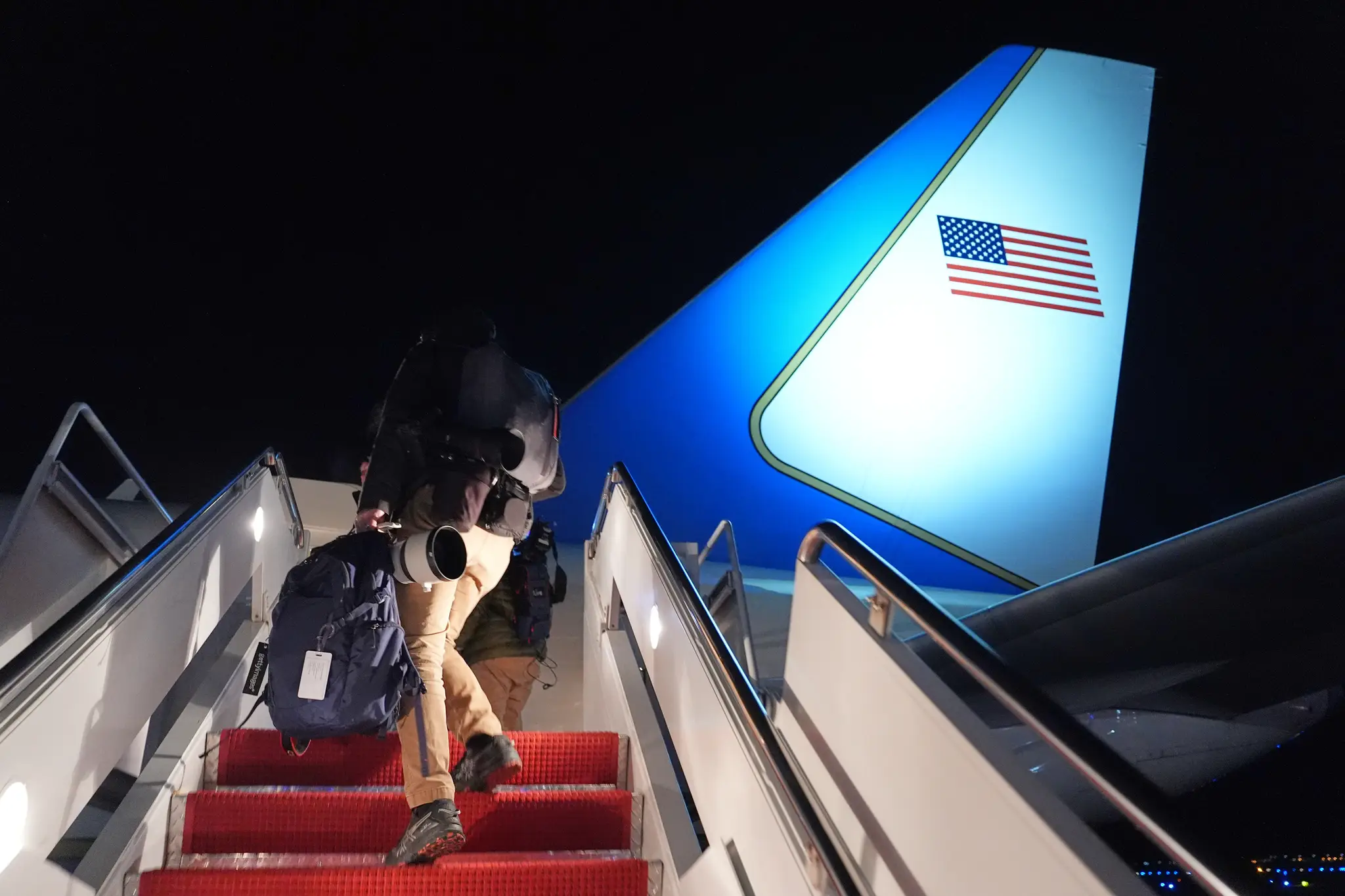 Člen posádky Air Force One.