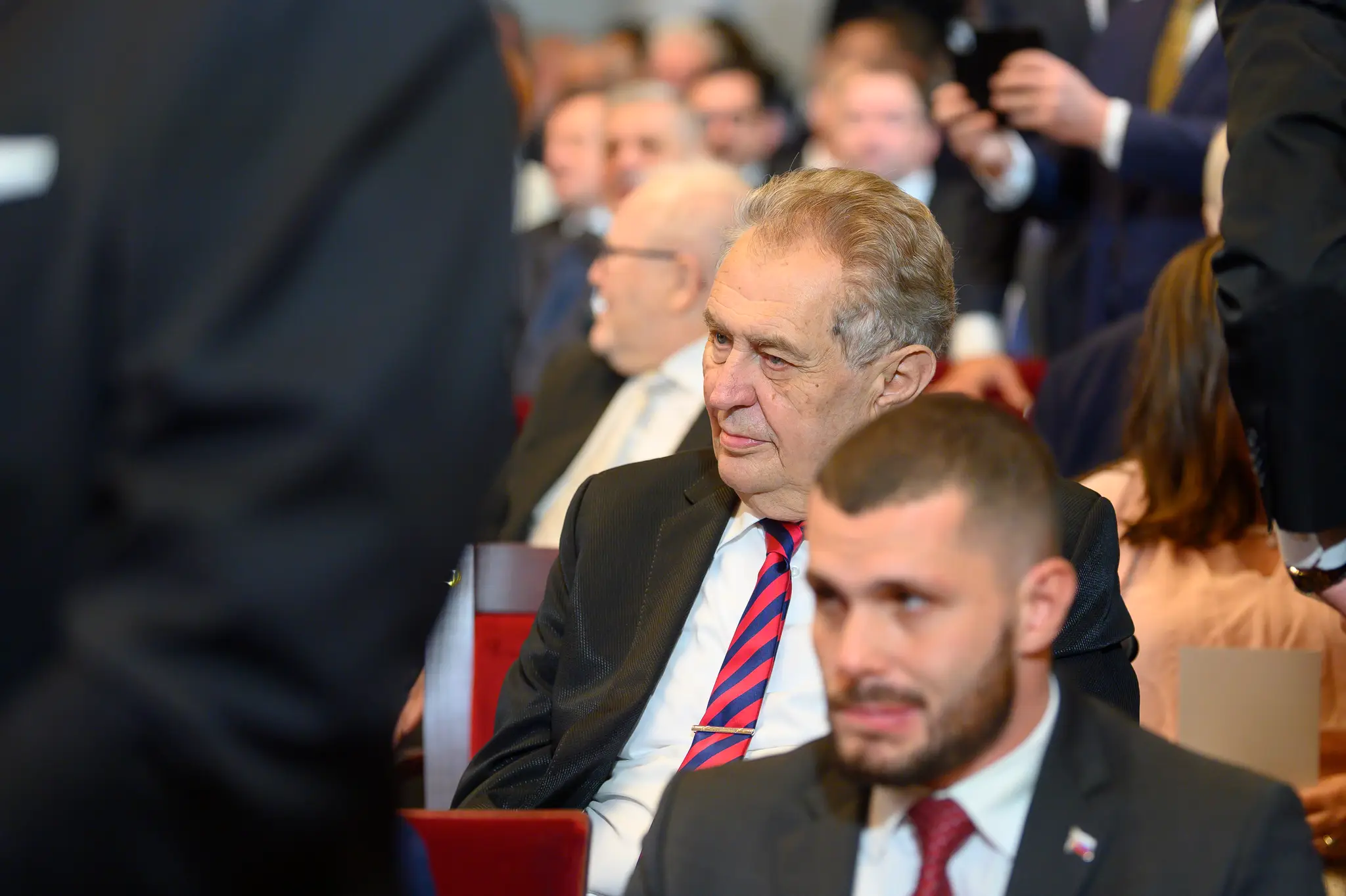Miloš Zeman počas inaugurácie Petra Pellegriniho.