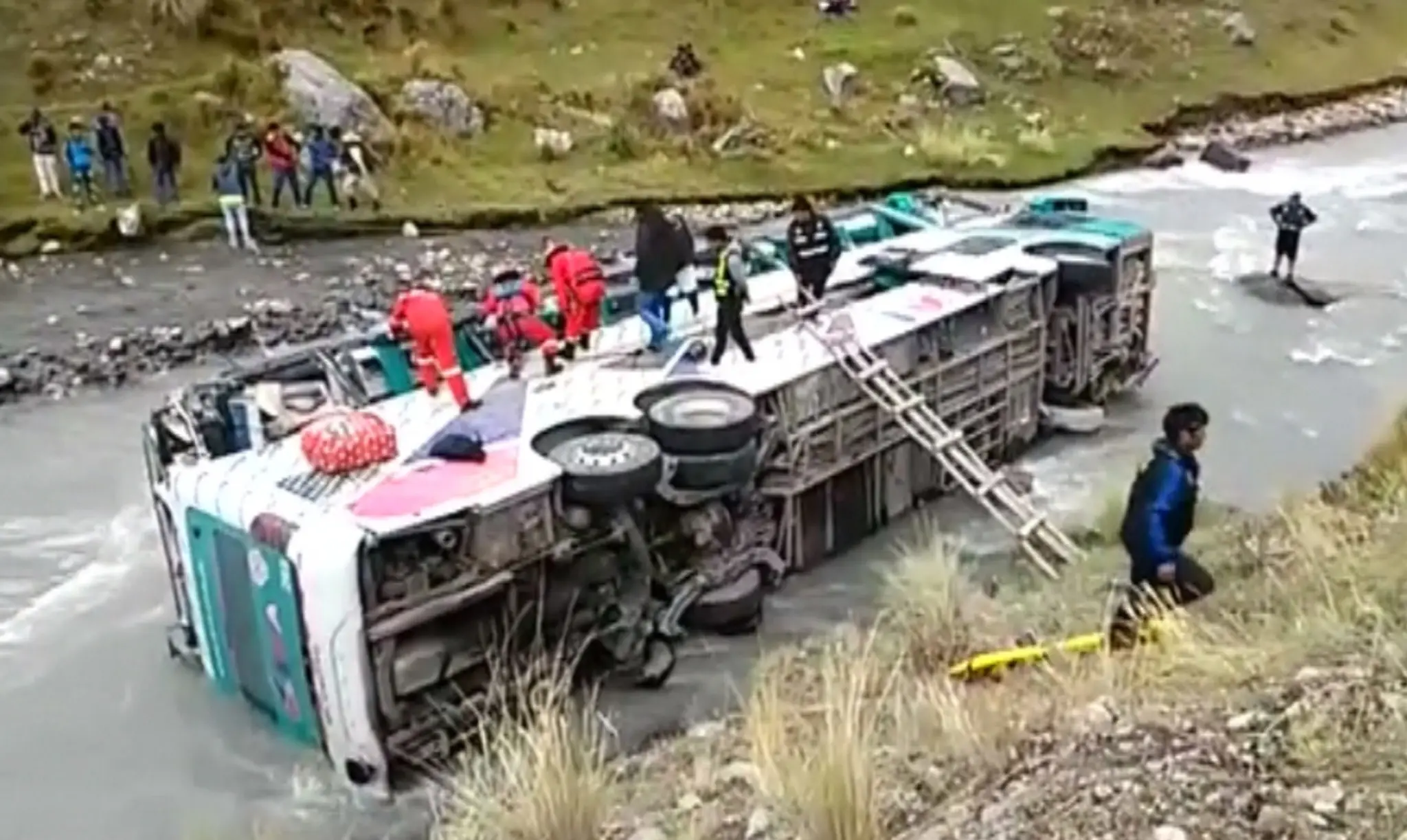 Havária autobusu.