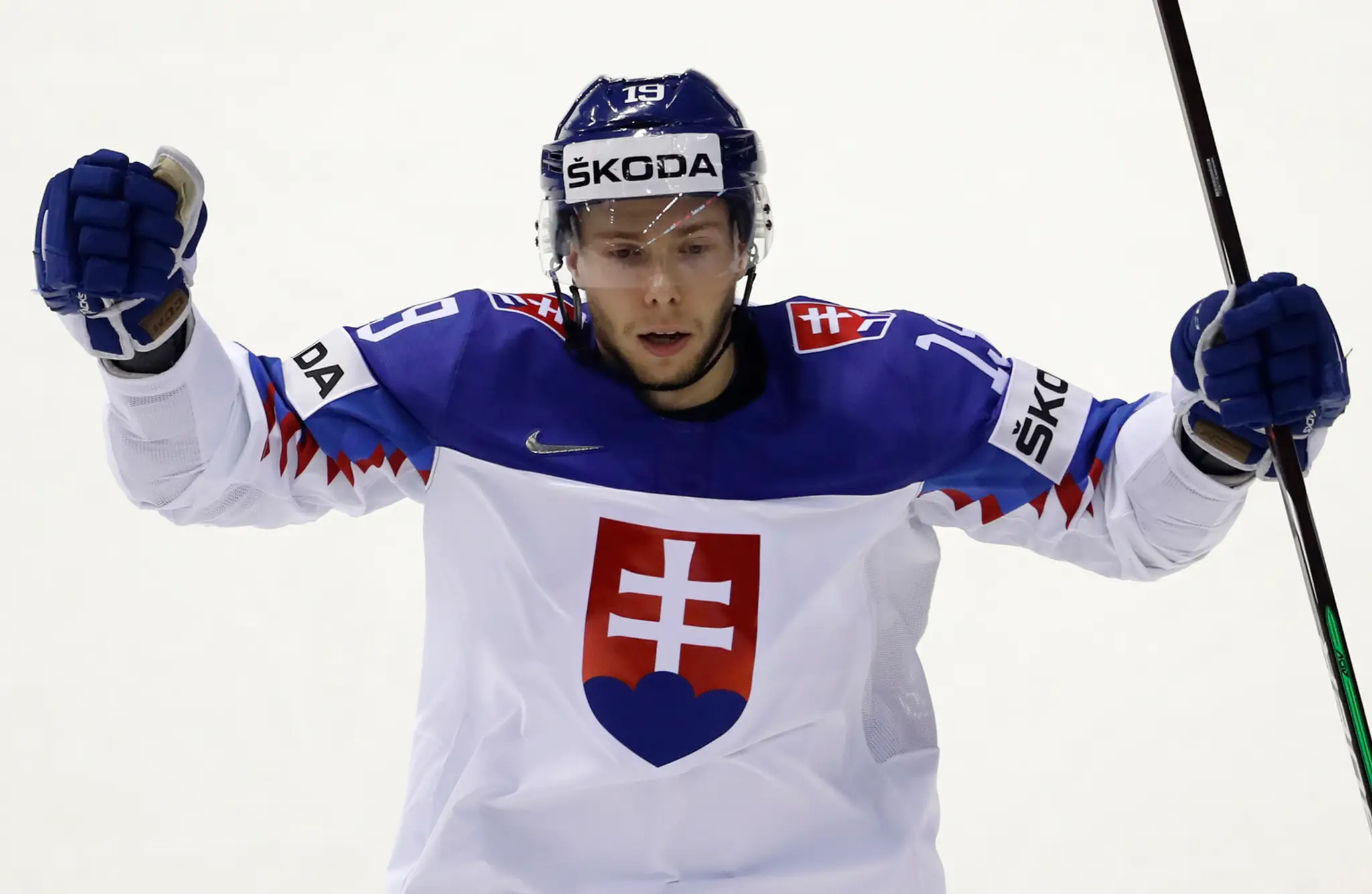 Patrik Rybár proti Francúzsku na MS 2019.