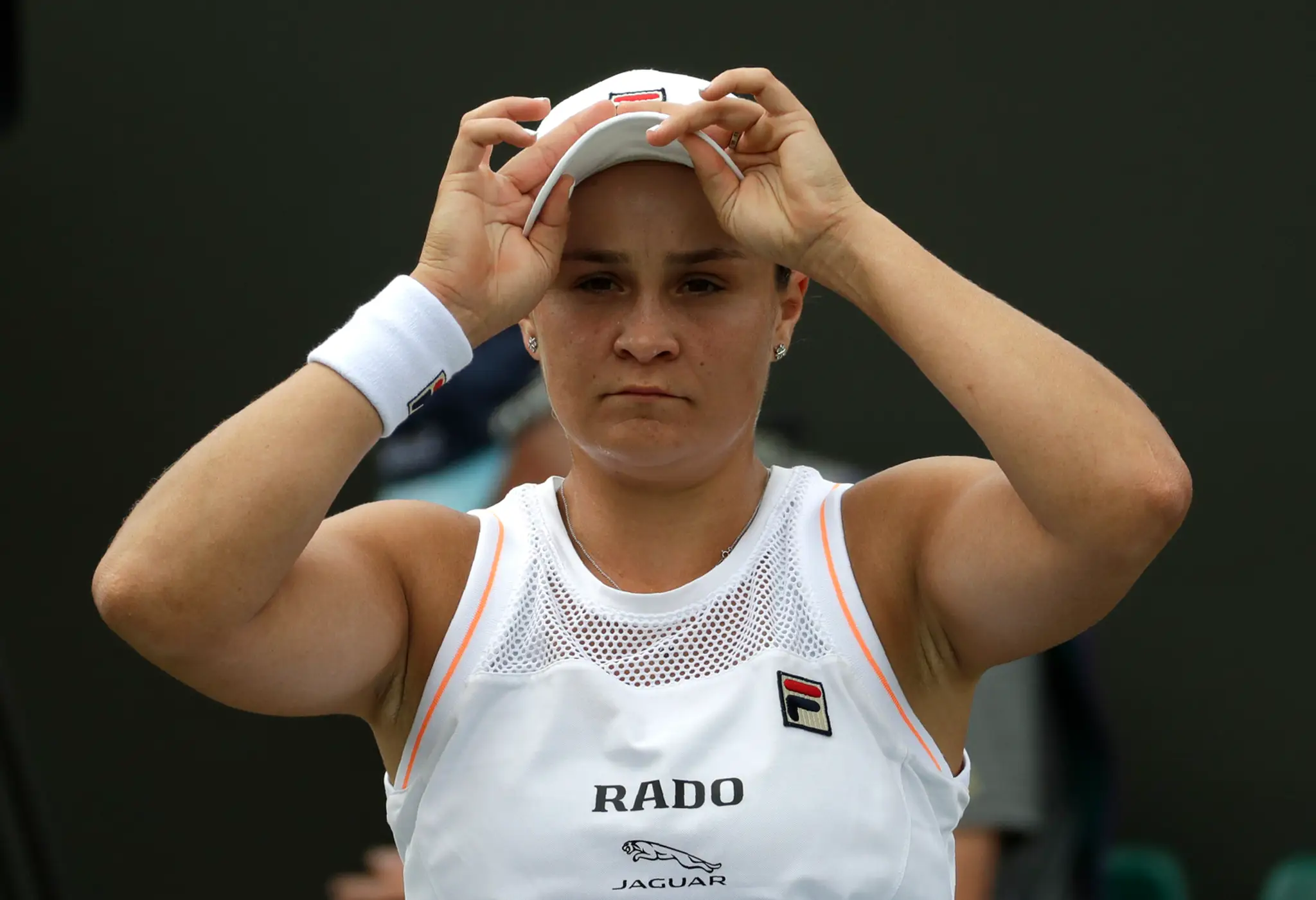 Tenistka Carla Suarezová Navarrová v osemfinále Wimbledonu.