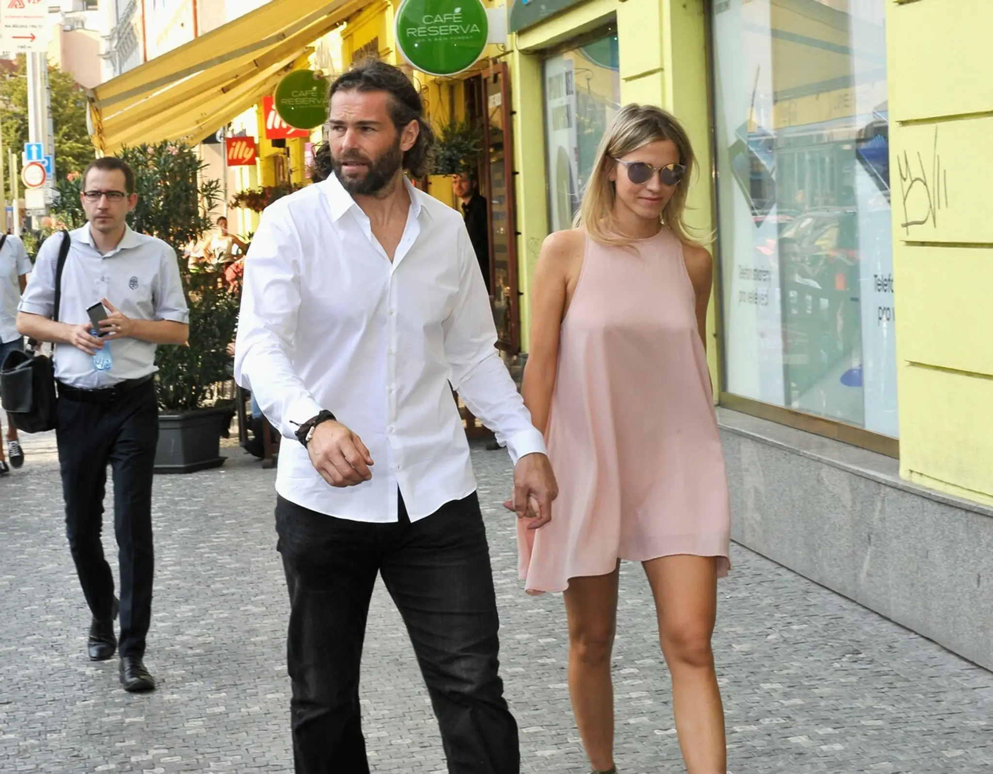 Veronika Kopřivová a Jaromír Jágr