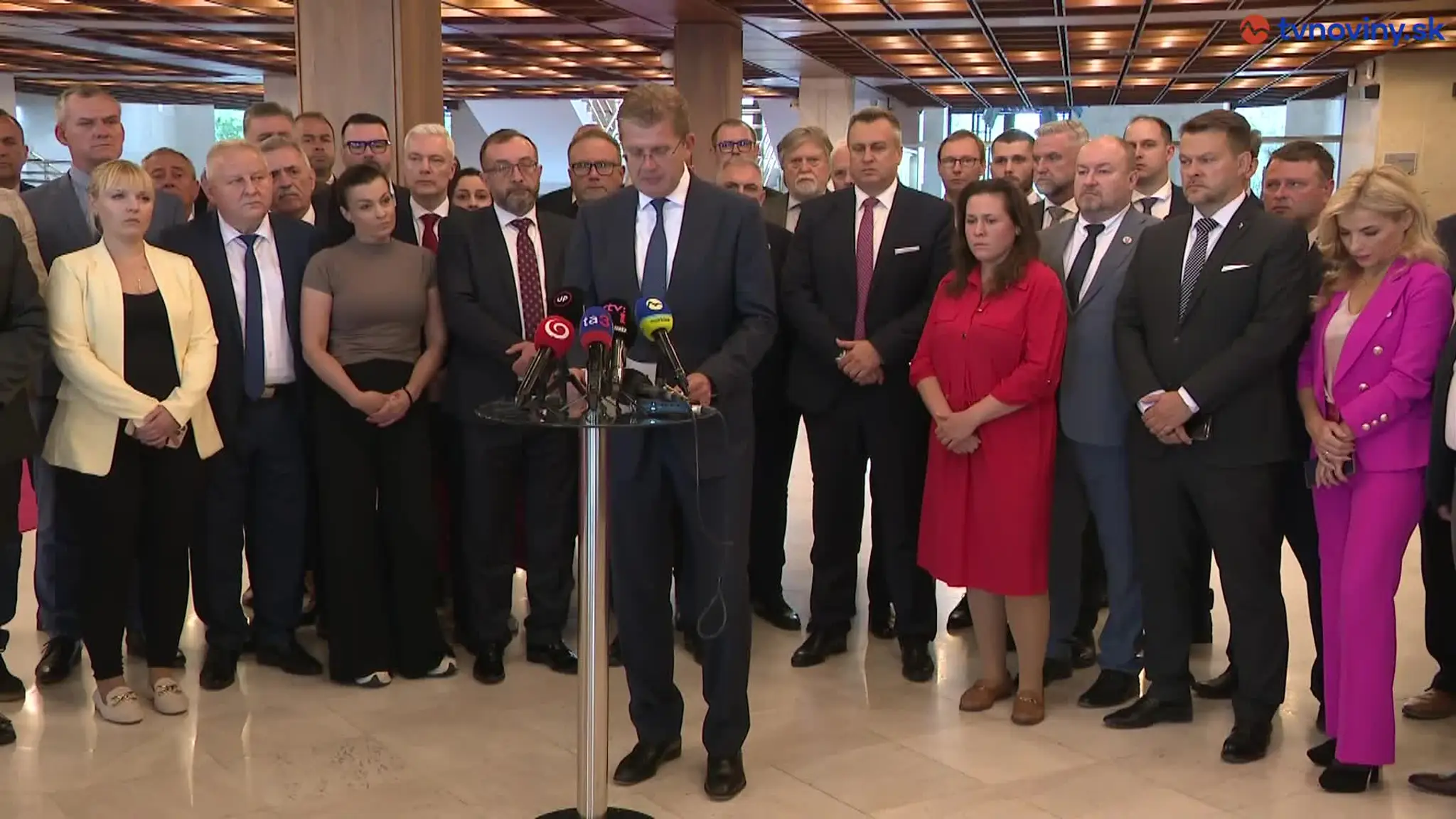 Tlačová beseda strany Smer -SD po útoku na premiéra.