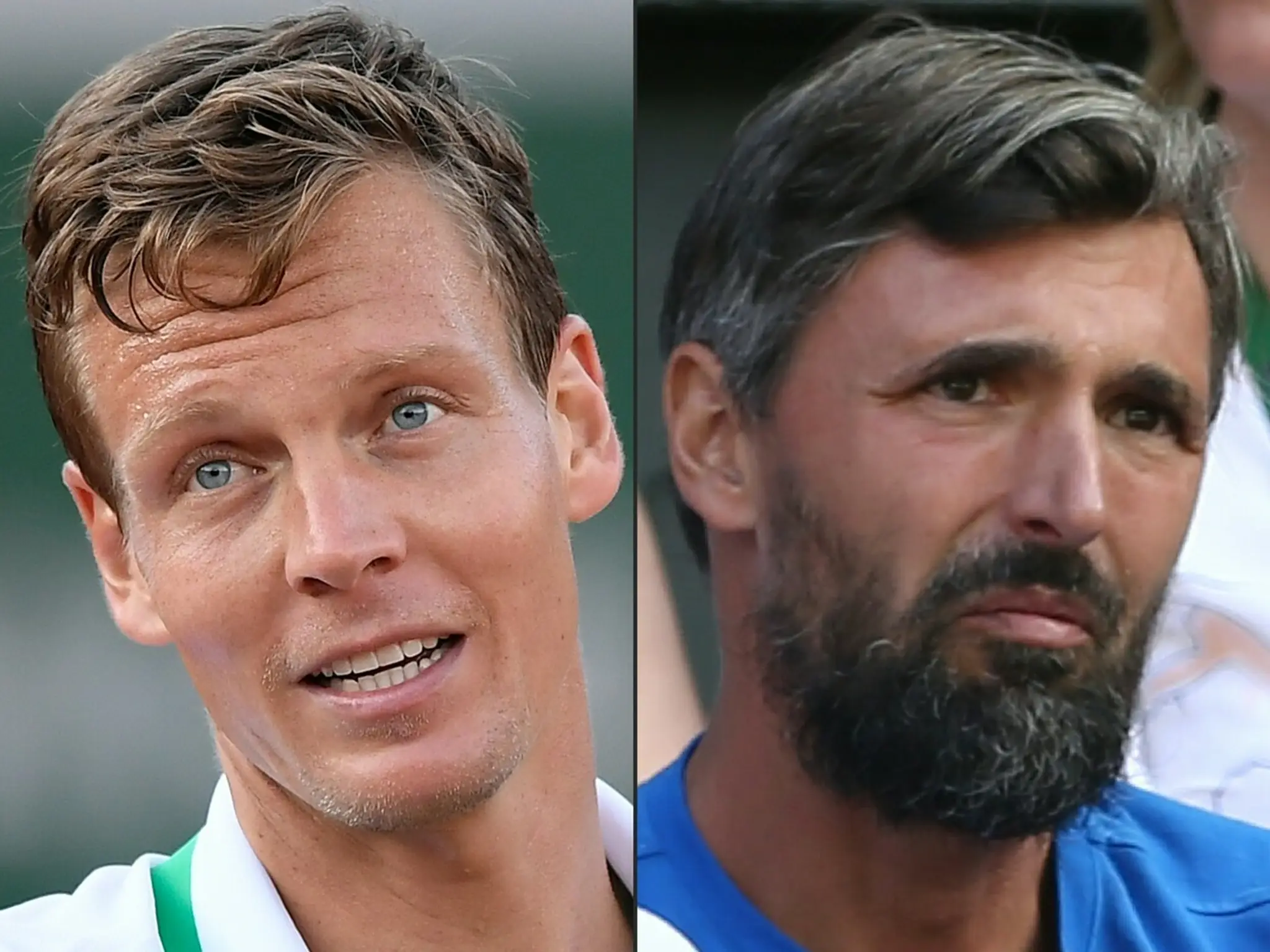 Tomáš Berdych a Goran Ivaniševič.