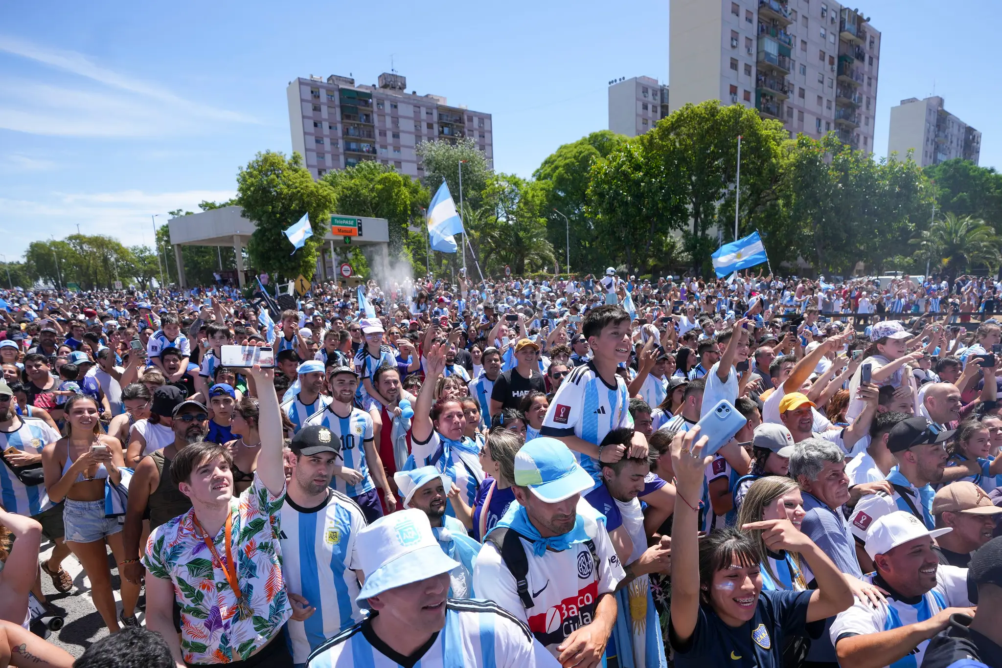 Argentínski fanúšikovia.