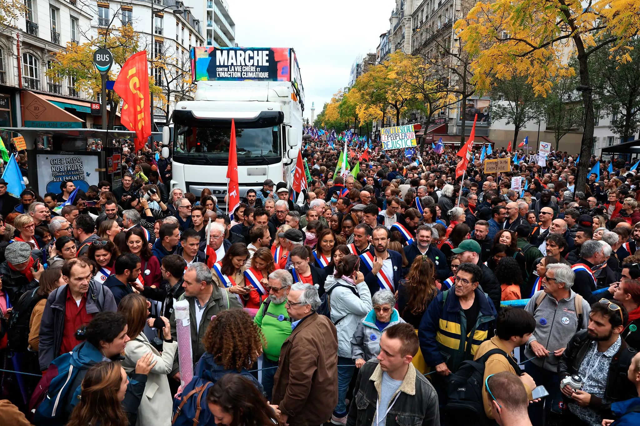 Protest v Paríži.