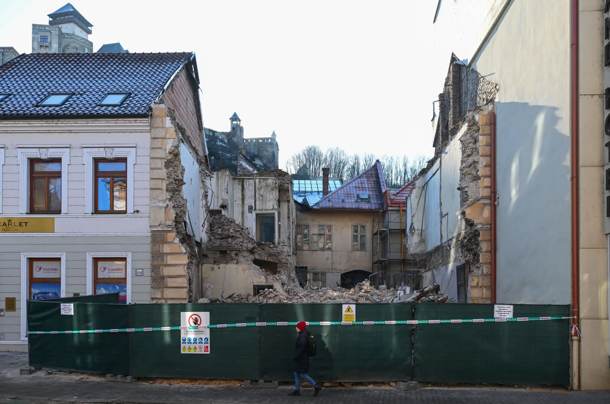 Trenčín zbúraný dom