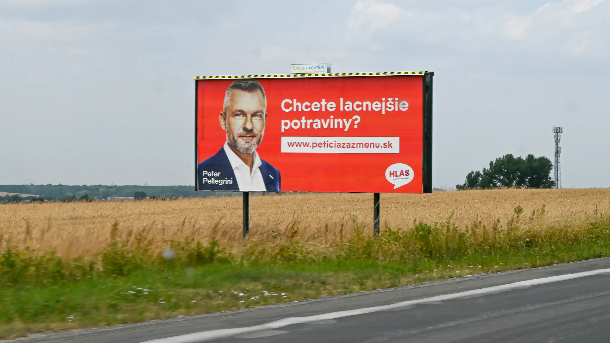 Bilbord strany Hlas.