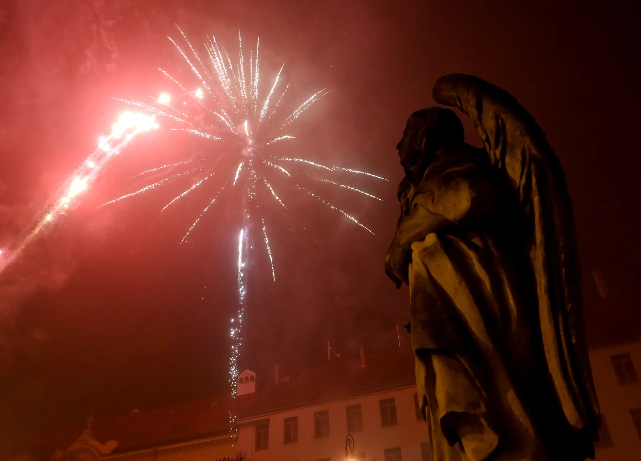Oslavy Nového roka v Košiciach.