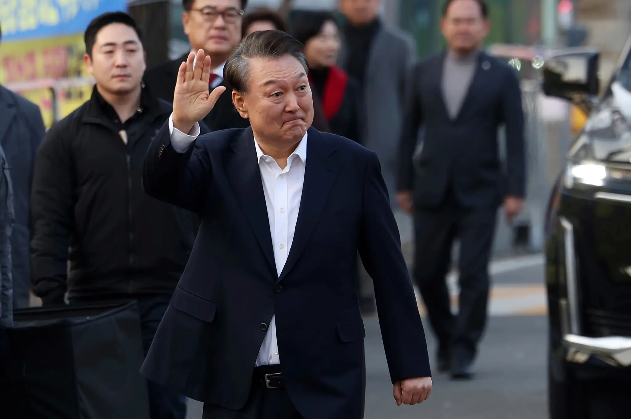 Na archívnej snímke z 8. marca 2025 suspendovaný juhokórejský prezident Jun Sok-jol.