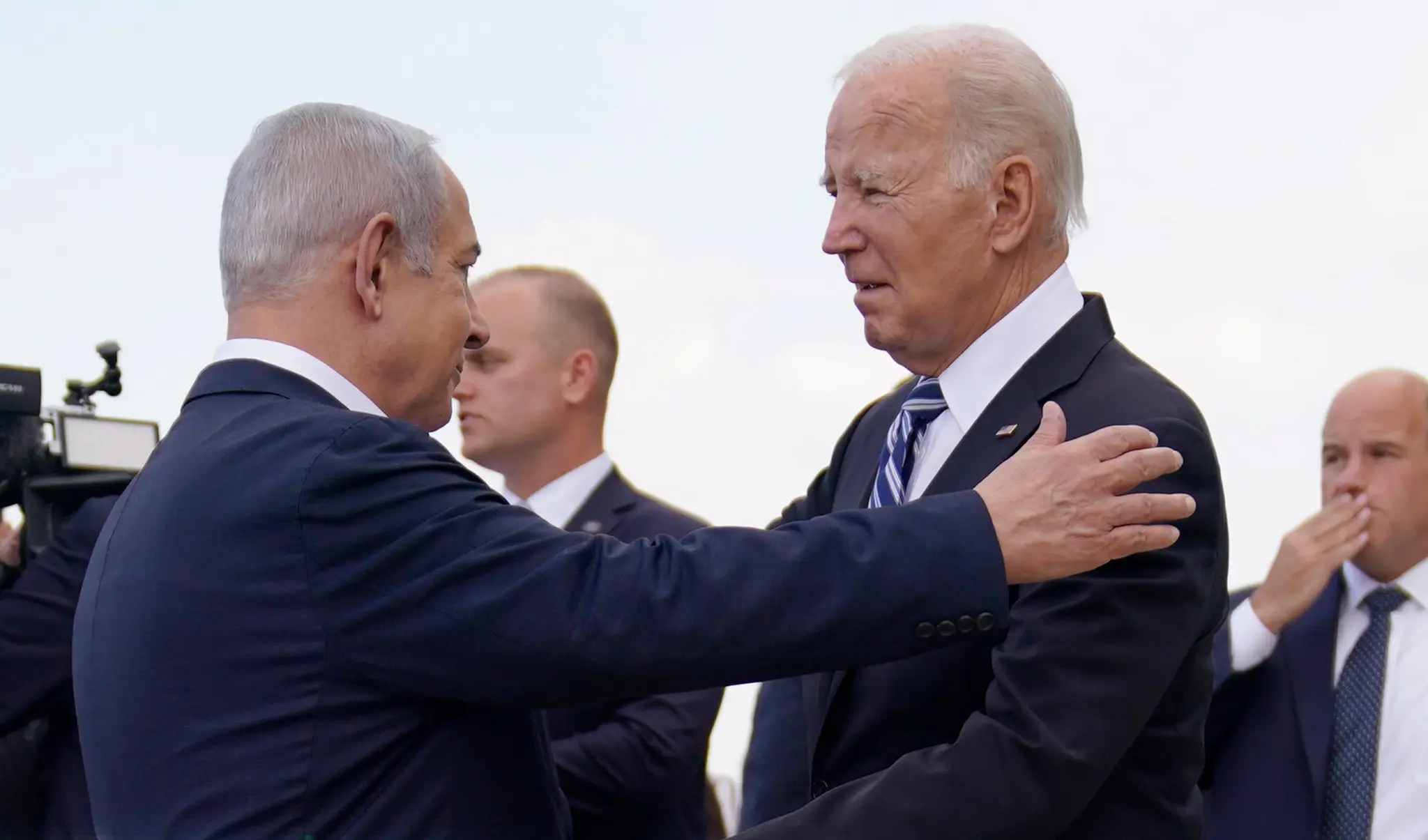 Izraelský premiér Benjamin Netanjahu privítal amerického prezidenta Joea Bidena.
