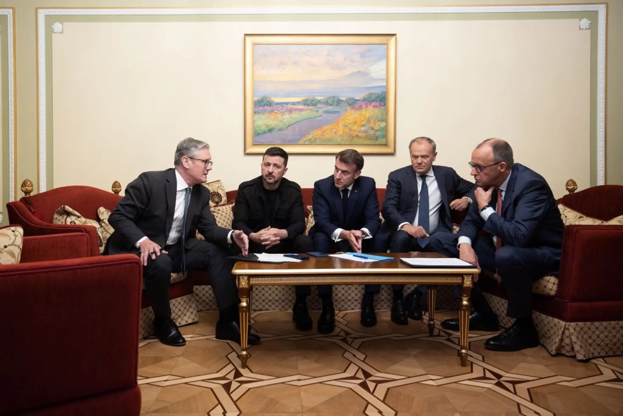 Zelenskyj a európski lídri