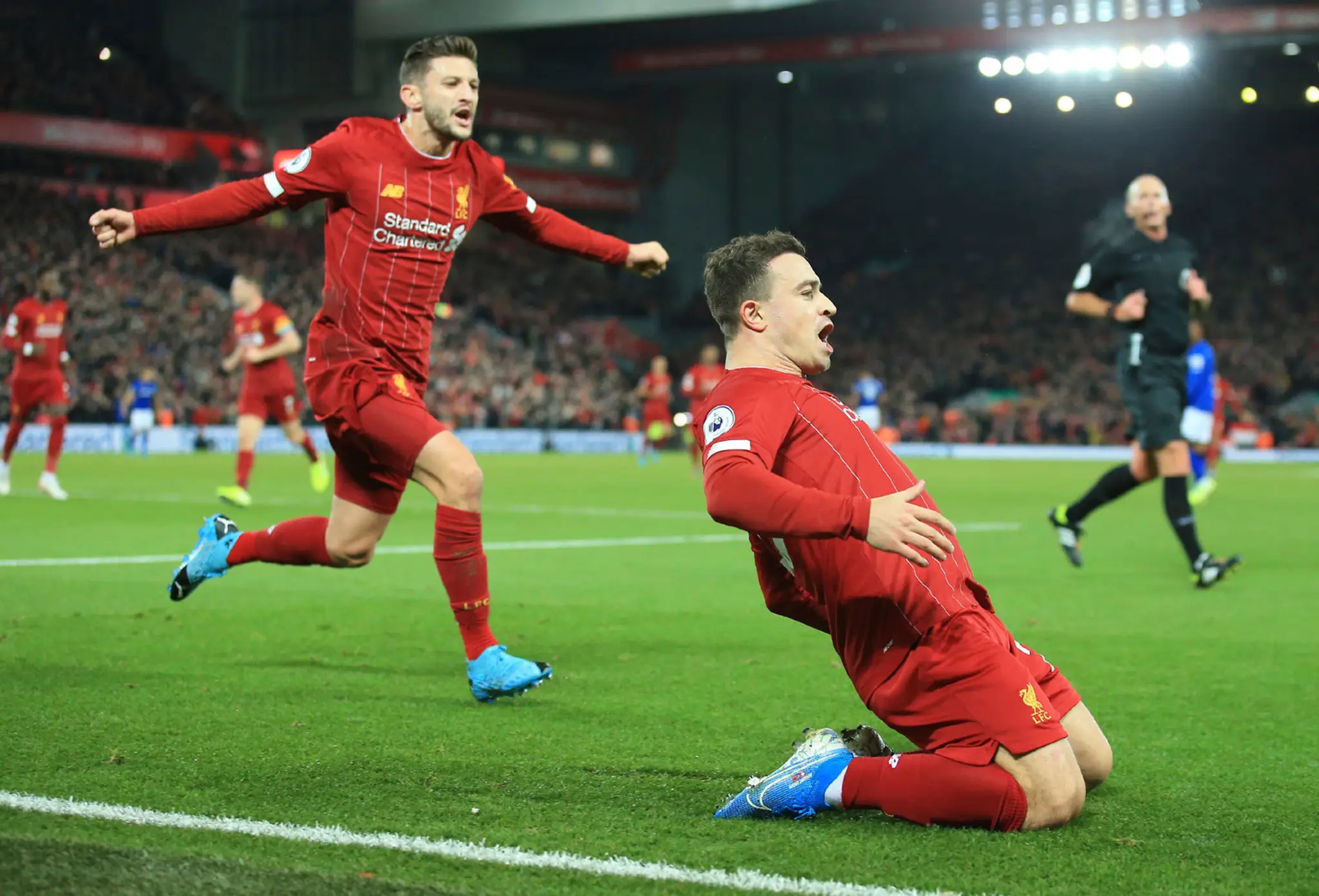 Shaqiri v Liverpoole.
