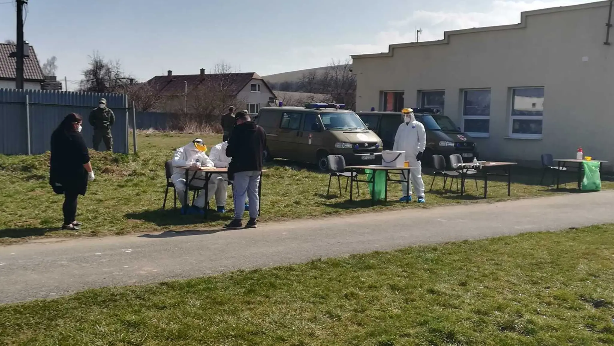 Testovanie v osade.