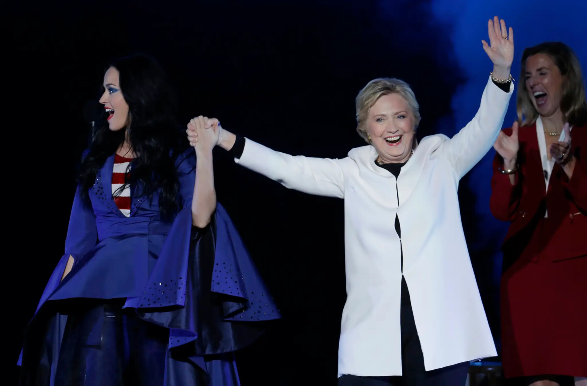 Hillary Clinton a Katy Perry.