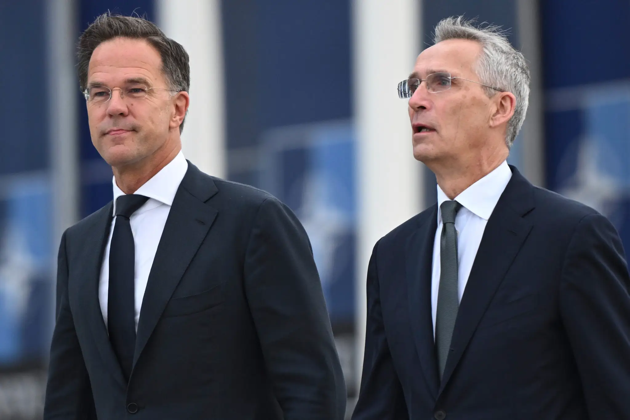 Mark Rutte a Jens Stoltenberg